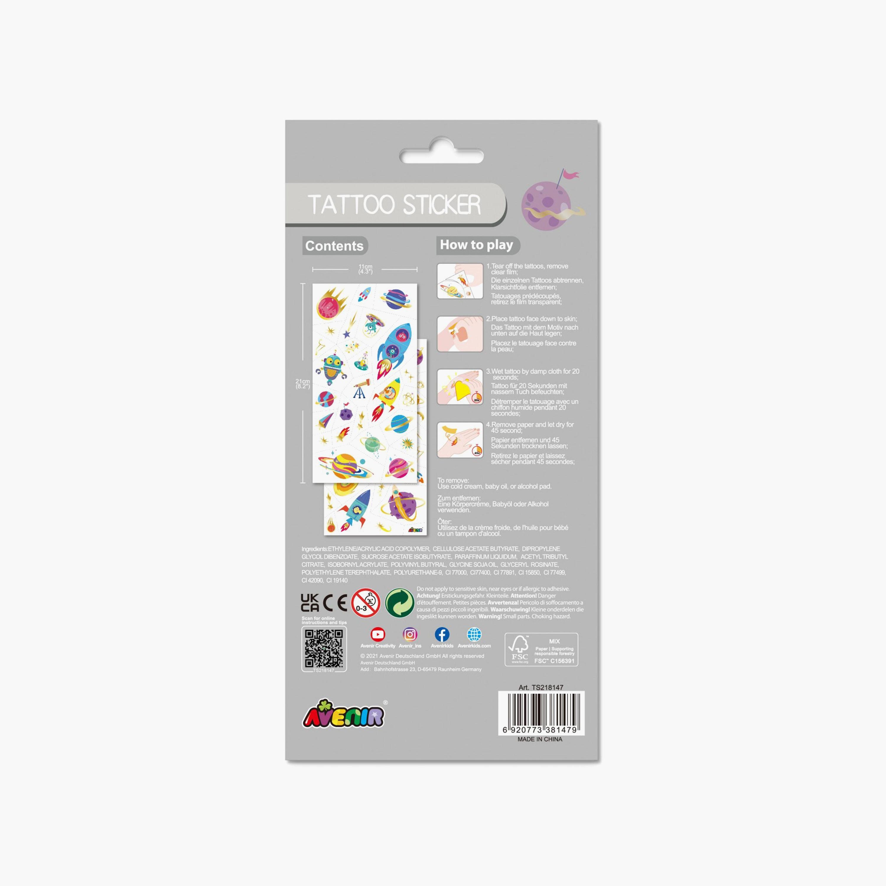 Avenir 53-Piece Space Tattoos Stickers Kit-school-artsandcrafts-image-5