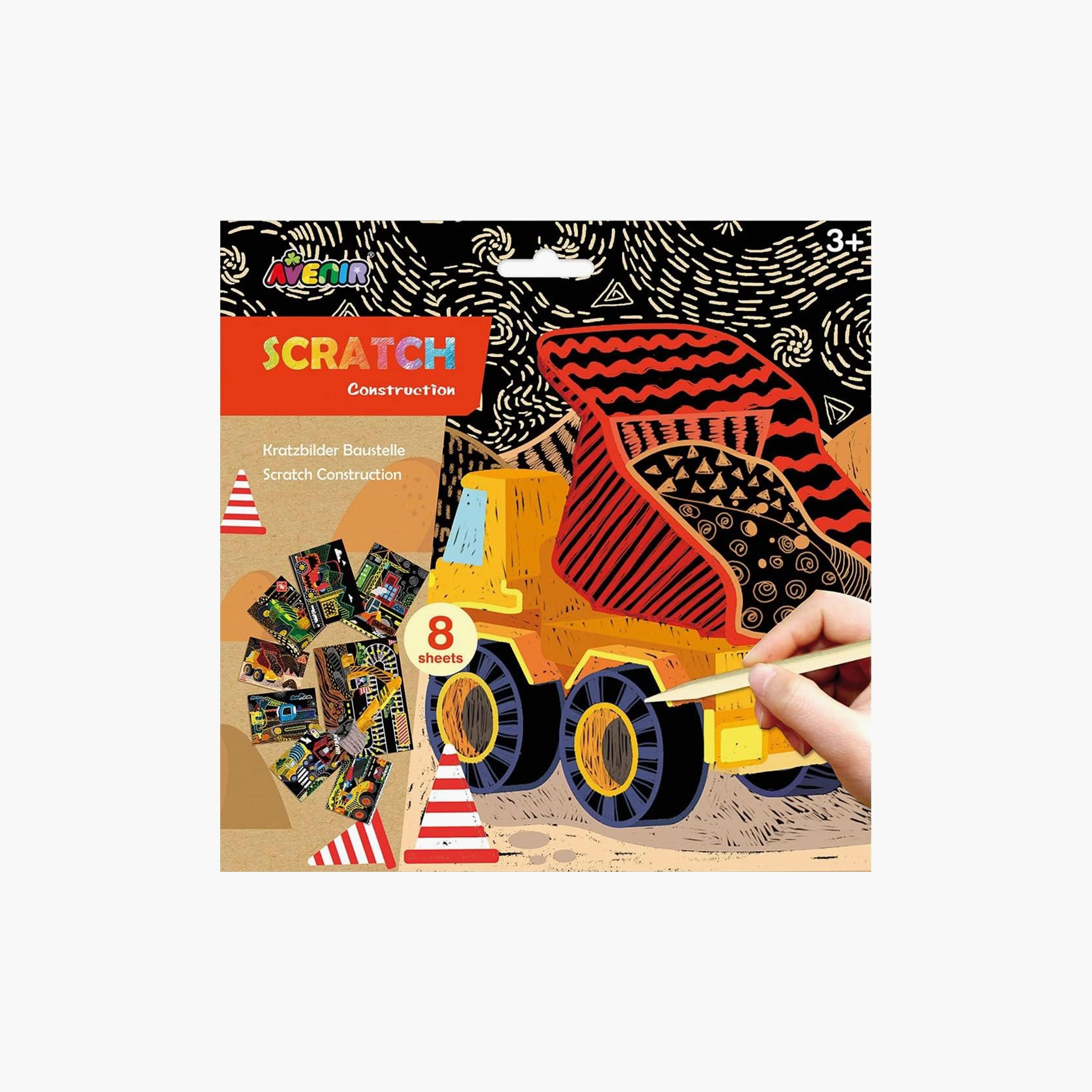 Avenir Scratch Art Kit, Construction-school-artsandcrafts-image-1