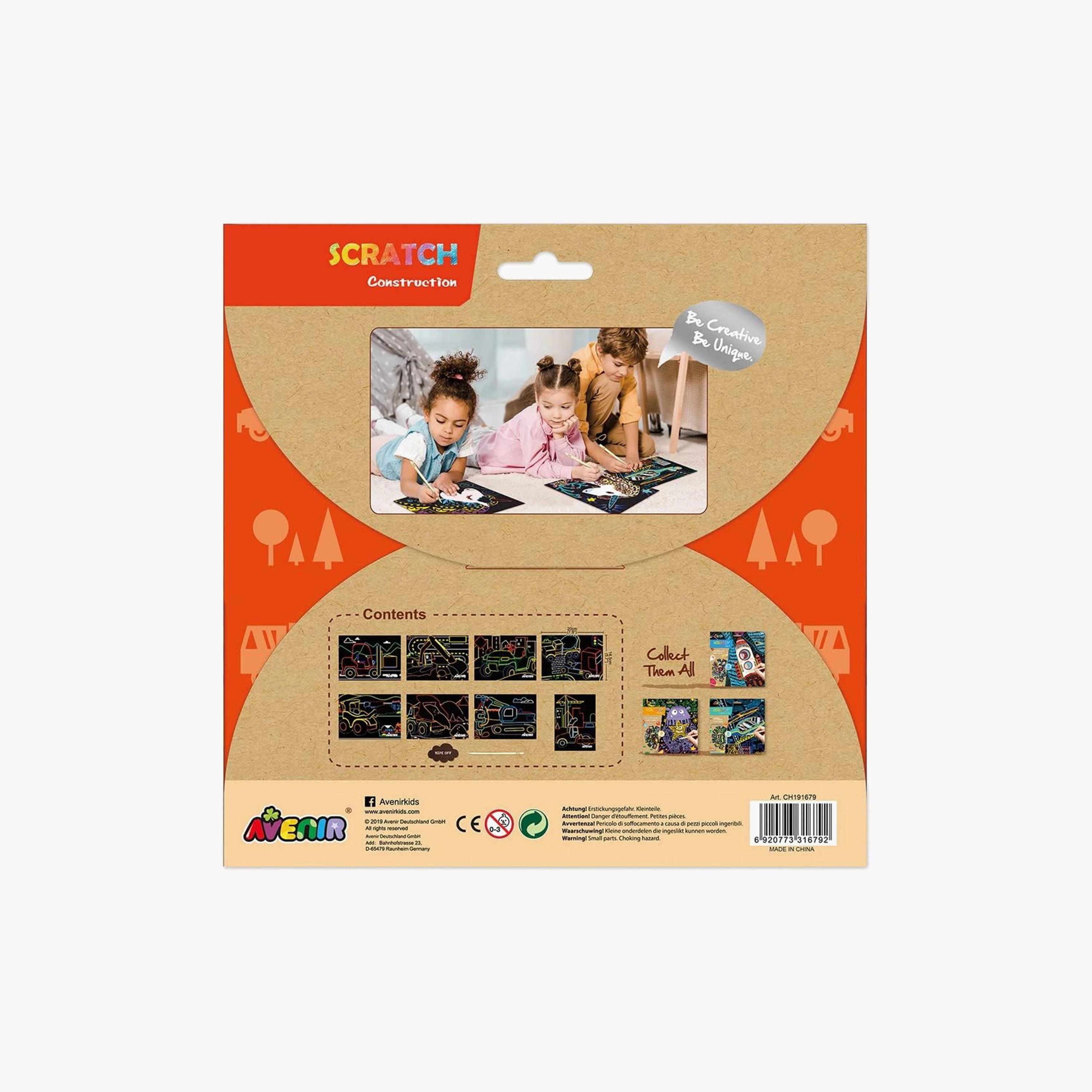 Avenir Scratch Art Kit, Construction-school-artsandcrafts-image-3