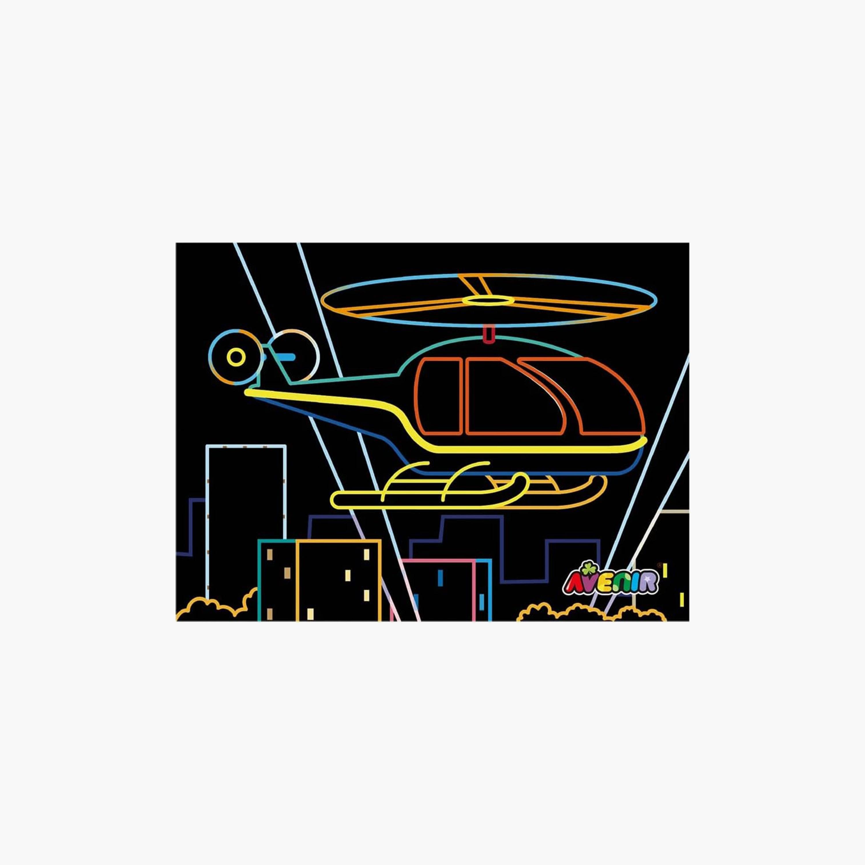 Avenir Scratch Art Kit, Transportation-school-artsandcrafts-image-2