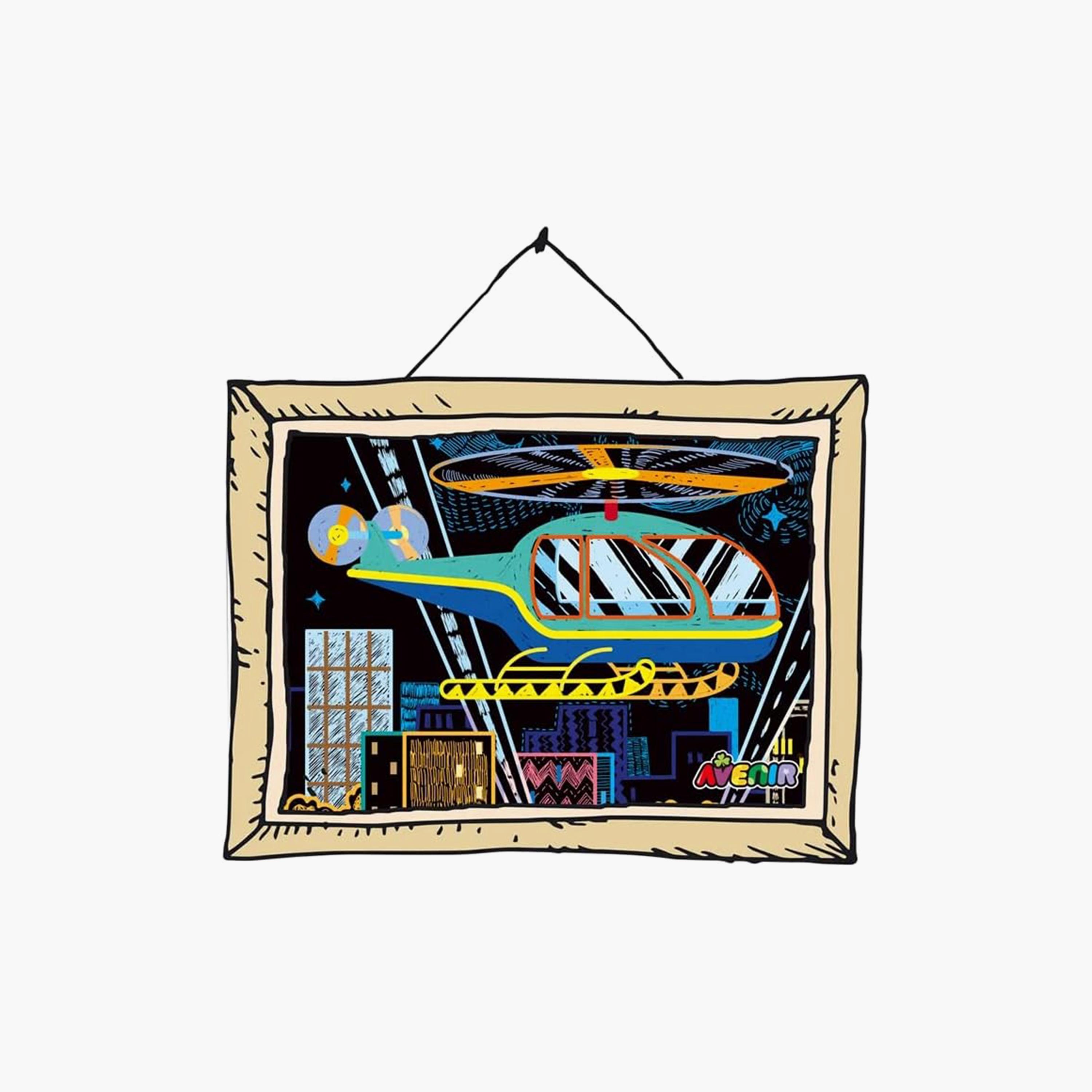 Avenir Scratch Art Kit, Transportation-school-artsandcrafts-image-4