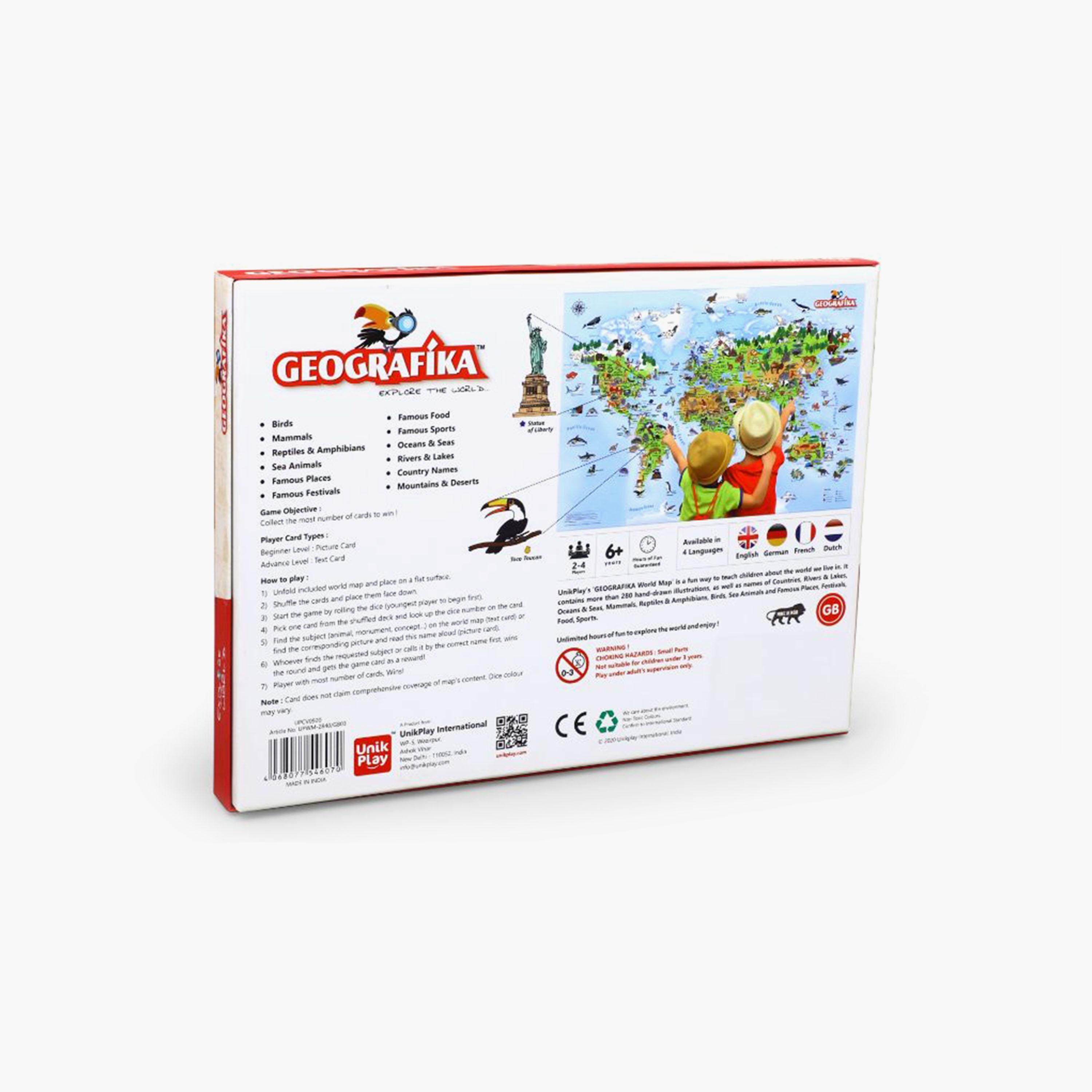 Unikplay Geografika World Map Educational Board Game-toys-indoortoys-boardgames-image-2