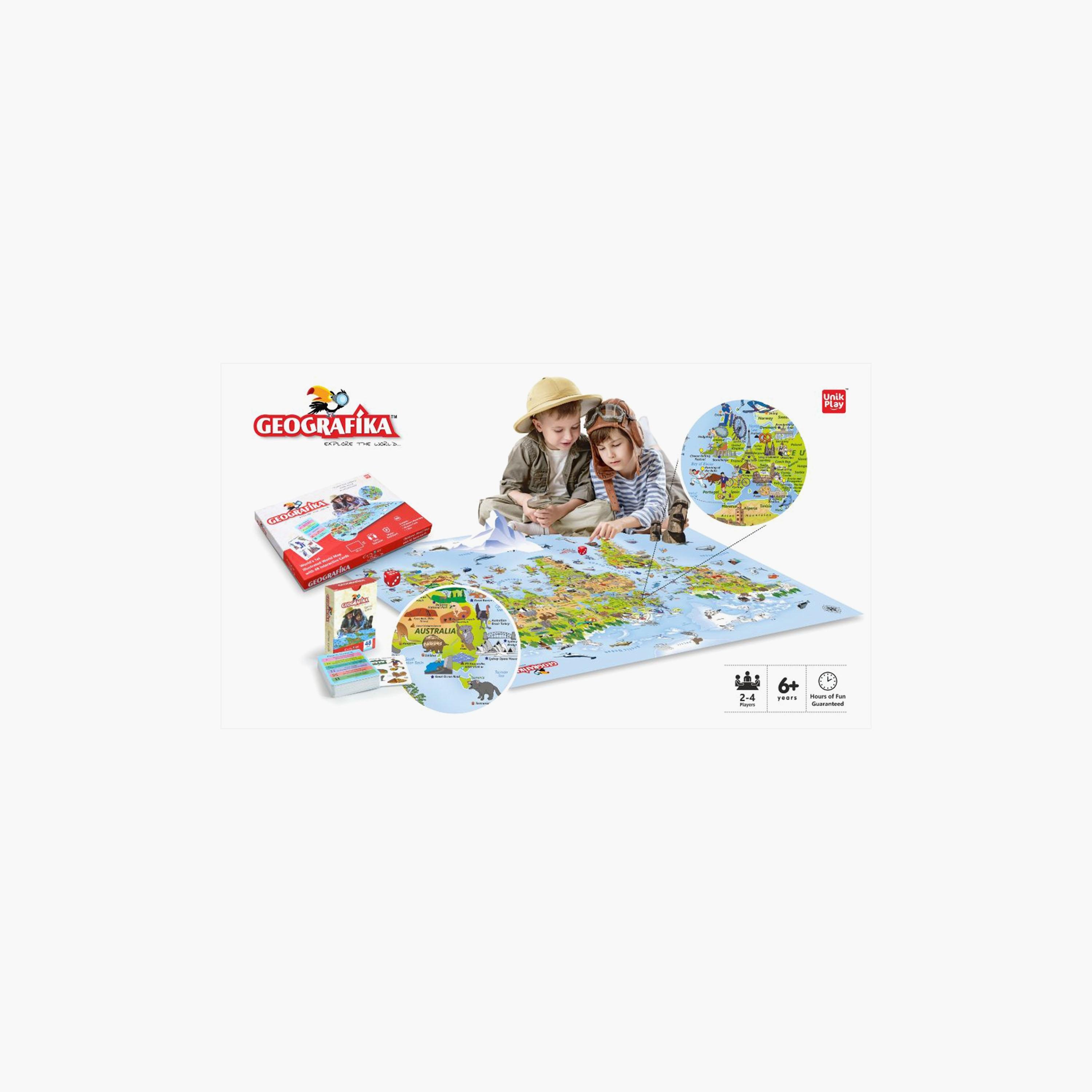 Unikplay Geografika World Map Educational Board Game-toys-indoortoys-boardgames-image-3