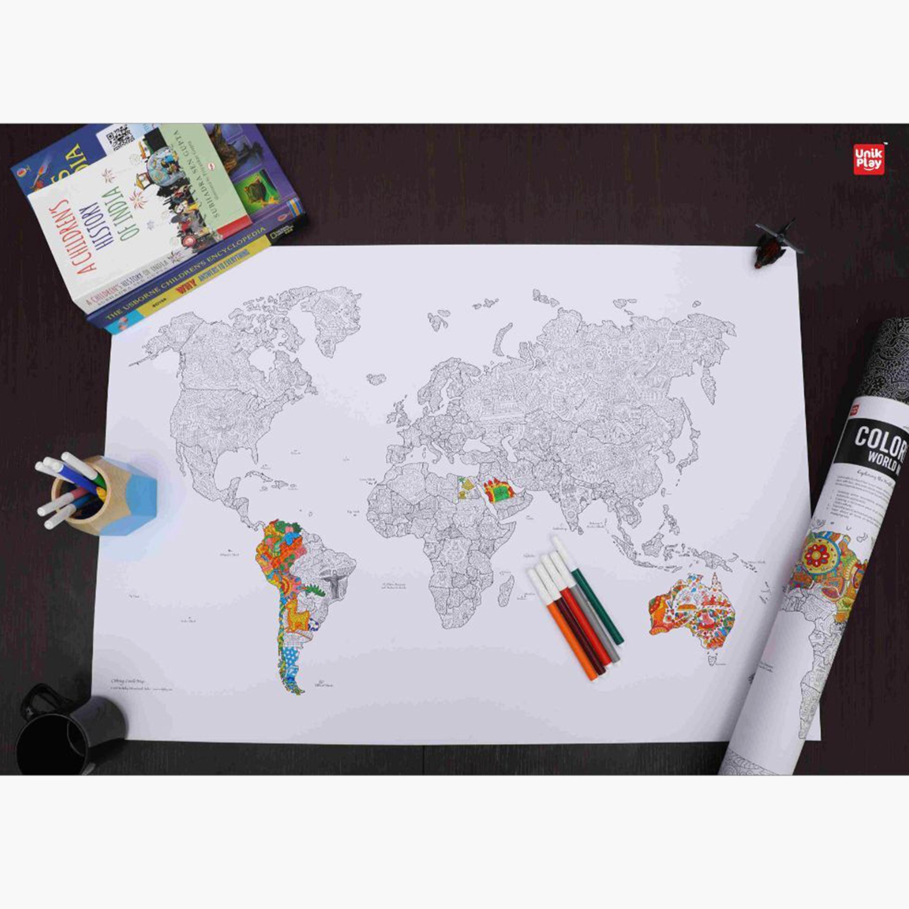 Unikplay Colouring World Map Geography-school-artsandcrafts-image-2