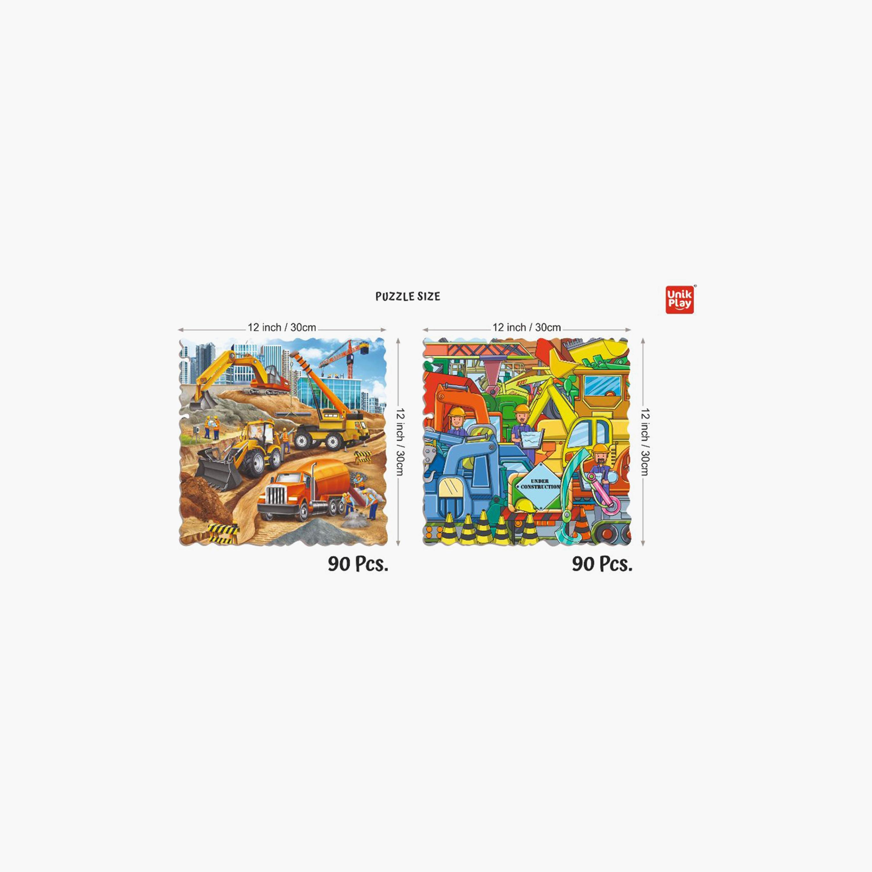 Unikplay Go Crazy Jigsaw Puzzle with 2 Sorting Trays, Construction-toys-indoortoys-puzzles-image-2