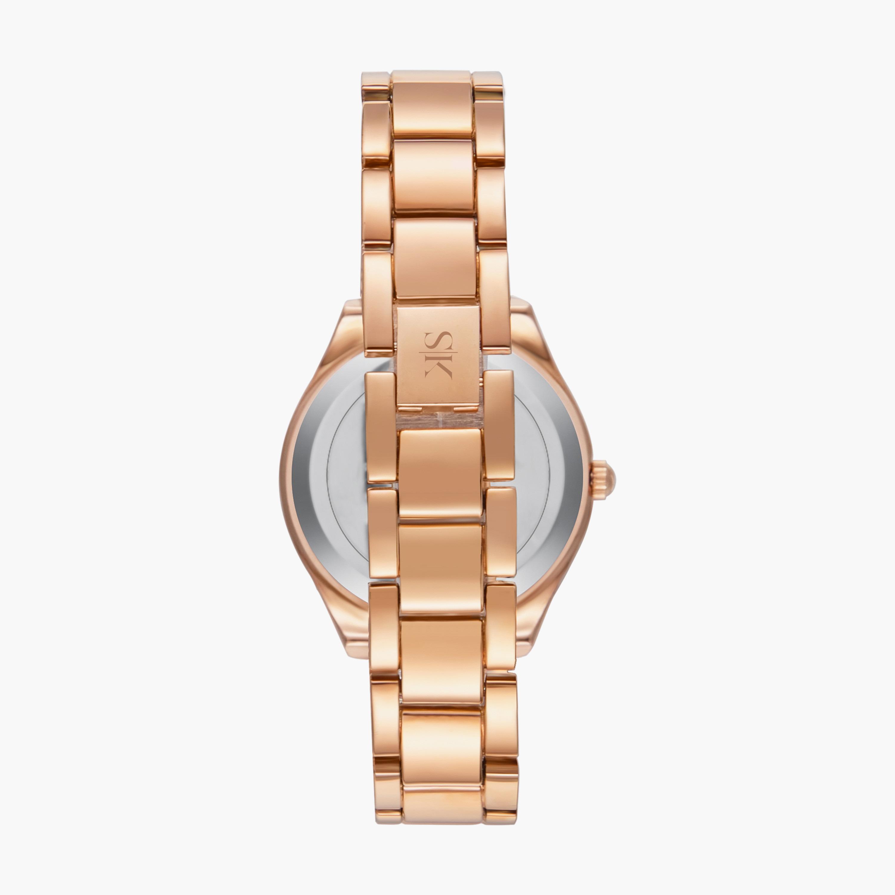 ساعة من كينيث سكوت بسوار سبيكة معدني وردي اللون | K23503-RBPP-women-watchesandjewellery-watches-image-3