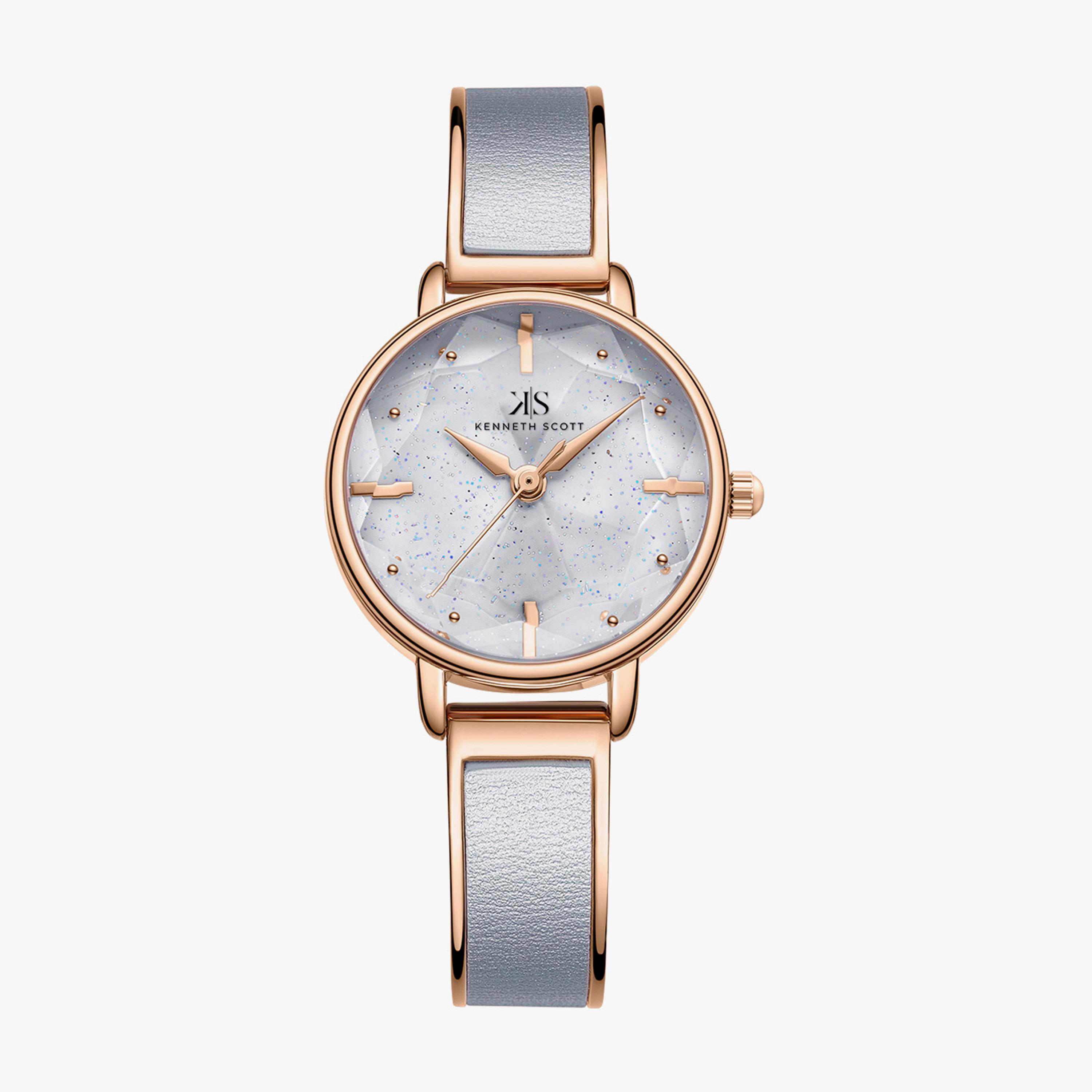 ساعة كينيث سكوت المعدنية التناظرية بسوار من خليط معدني | K23503-RBXX-women-watchesandjewellery-watches-image-1