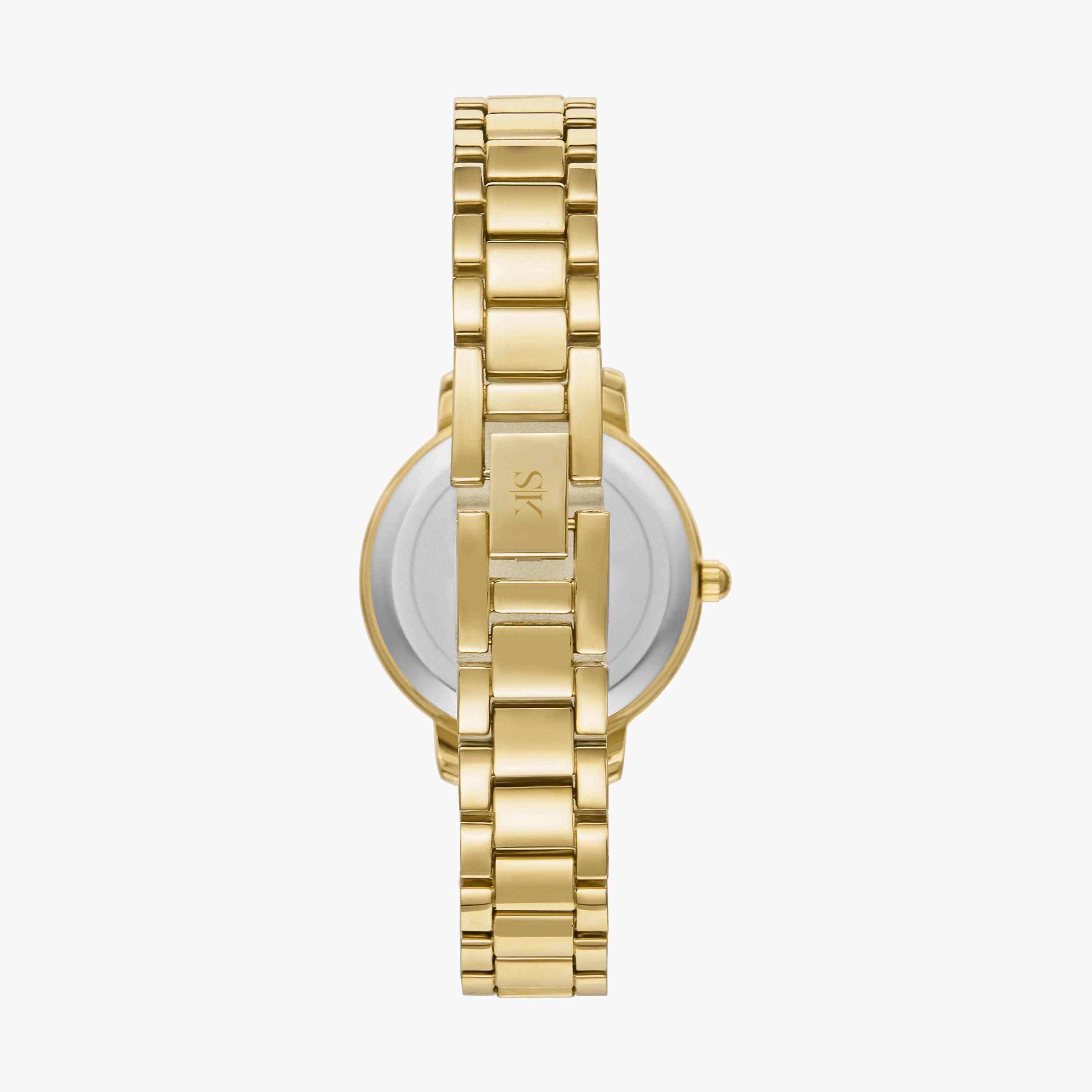 ساعة أنالوج من كينيث سكوت بسوار سبيكة معدني بلون ذهبي | K23510-GBGH-women-watchesandjewellery-watches-image-3