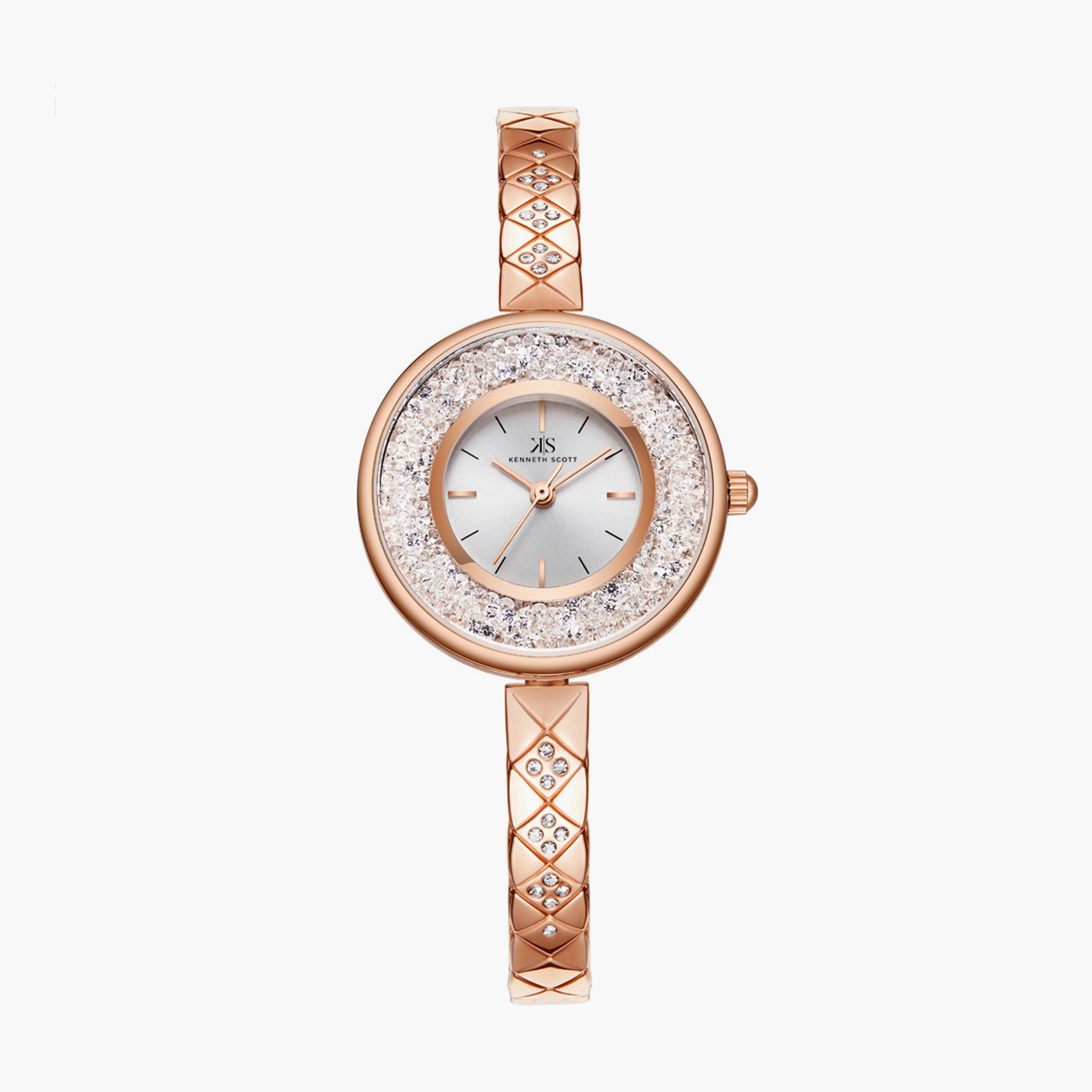  JXL05M22I - ساعة انالوج من اوماكس للنساء بمينا اسود مع سوار اسود -women-watchesandjewellery-watches-image-1