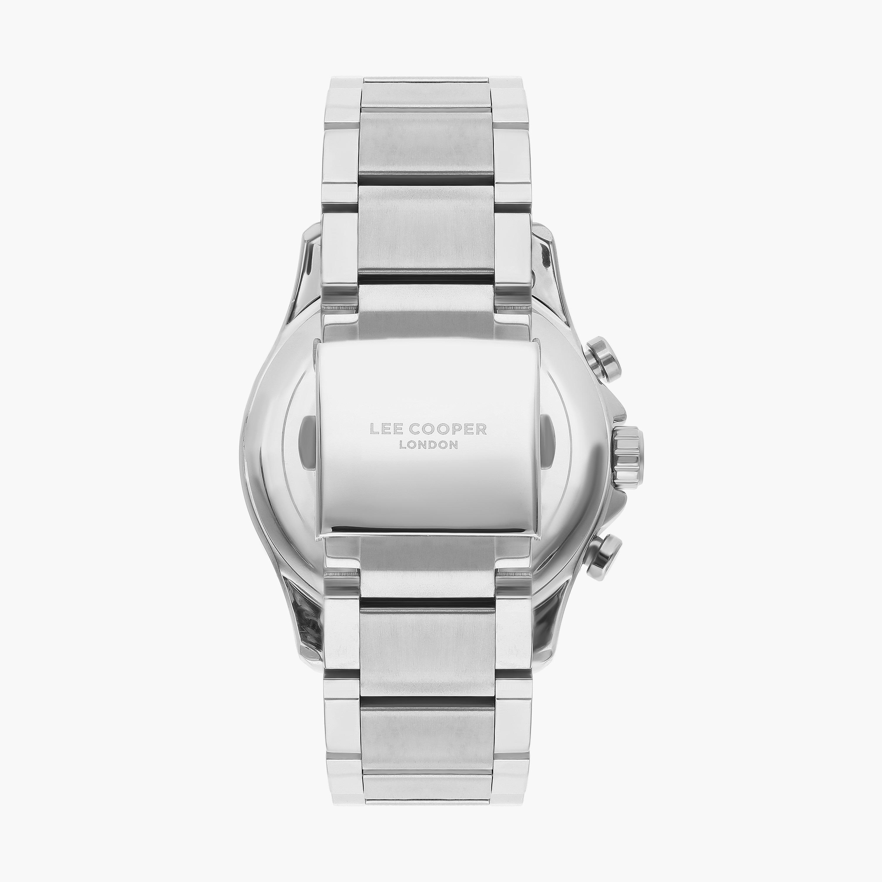 ساعة كرونوغراف بسوار ستانلس ستيل بلون فضي للرجال من لي كوبر | LC07167.350-men-watchesandjewellery-watches-image-3