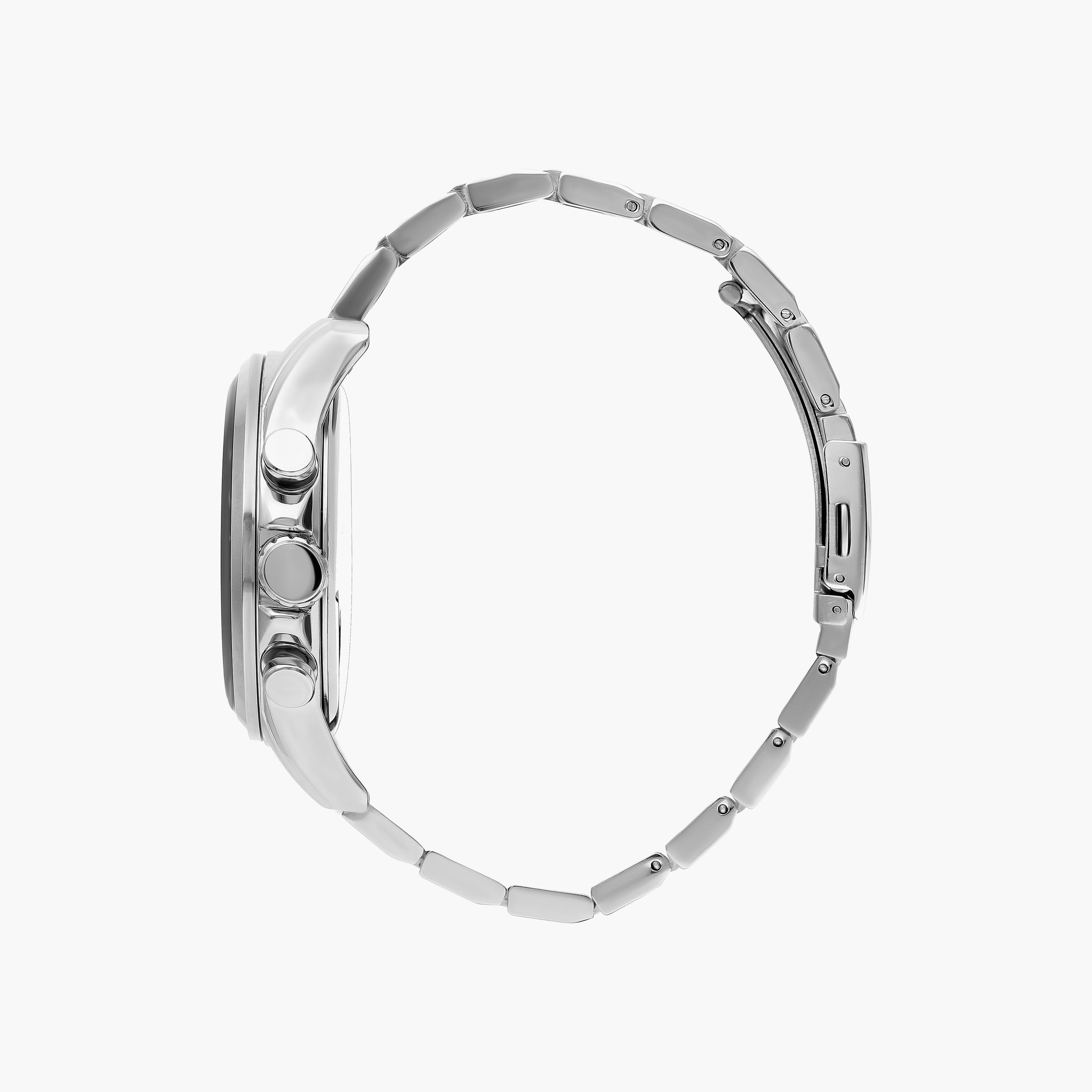 ساعة كرونوغراف بسوار ستانلس ستيل بلون فضي للرجال من لي كوبر | LC07167.390-men-watchesandjewellery-watches-image-2
