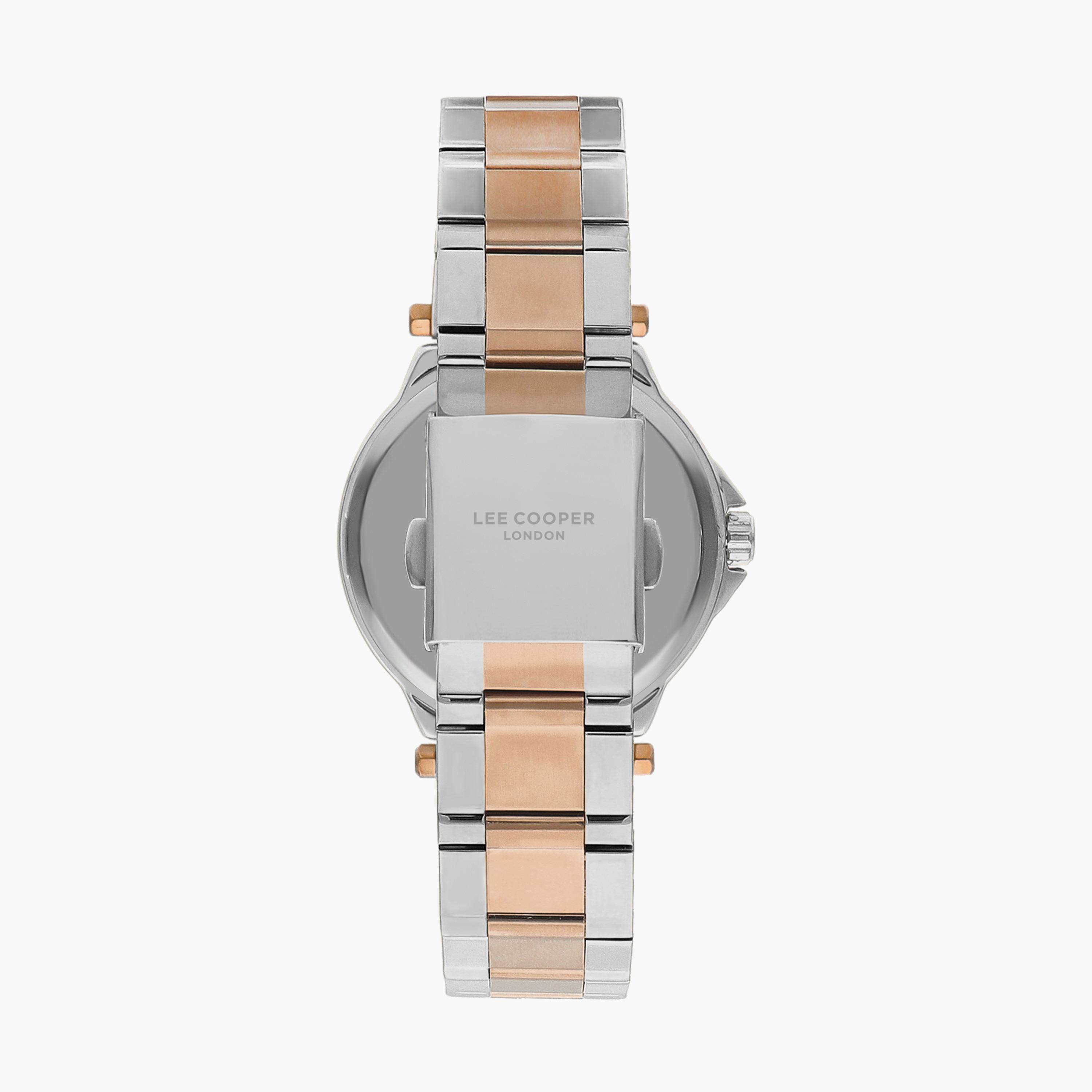ساعة انالوج بسوار ستانلس ستيل بلون فضي و وردي للنساء من لي كوبر | LC07445.590-women-watchesandjewellery-watches-image-3