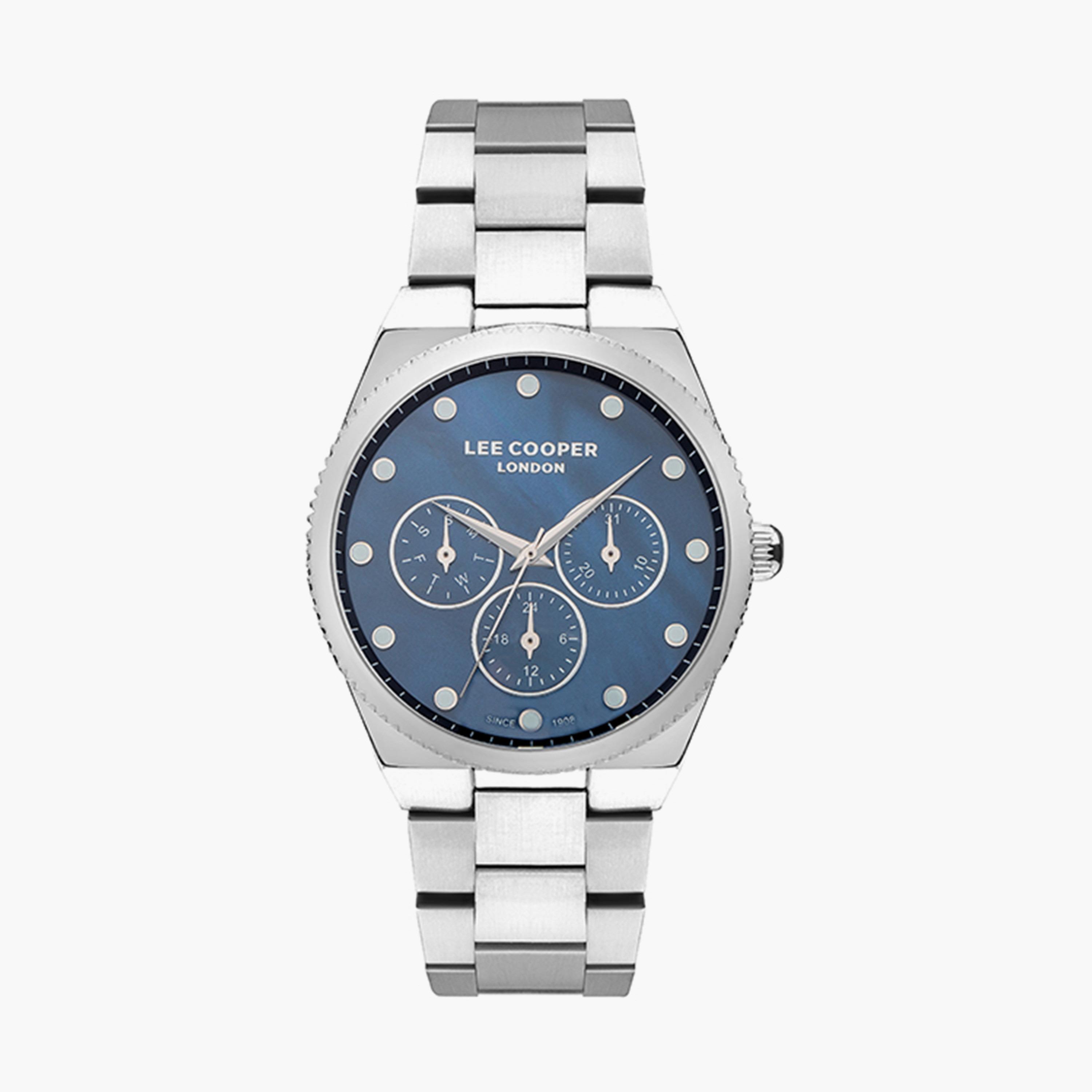 ساعة انالوج بسوار ستانلس ستيل بلون فضي للنساء من لي كوبر | LC07452.390-women-watchesandjewellery-watches-image-1