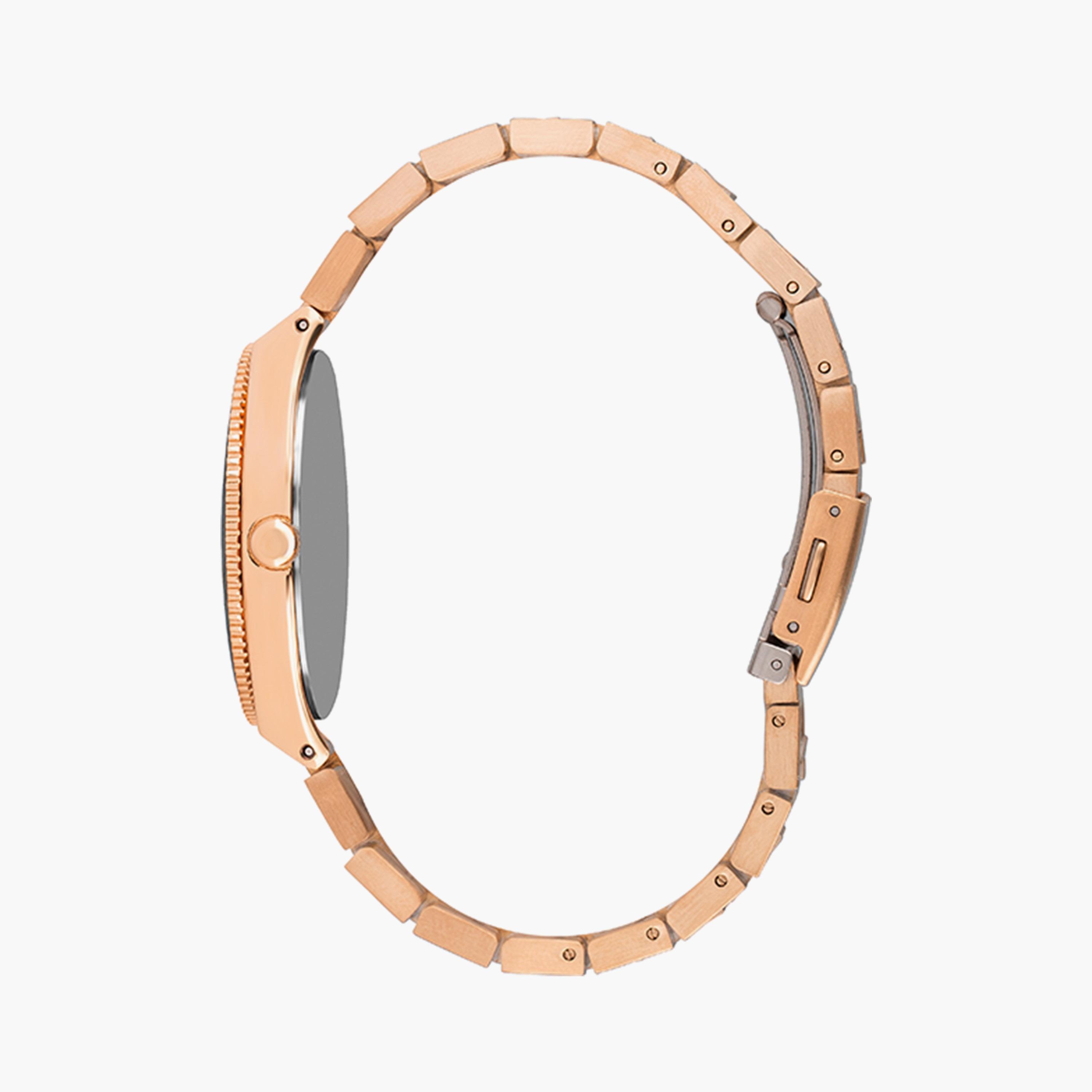 ساعة انالوج بسوار ستانلس ستيل بلون ذهبي وردي للنساء من لي كوبر | LC07452.420-women-watchesandjewellery-watches-image-2