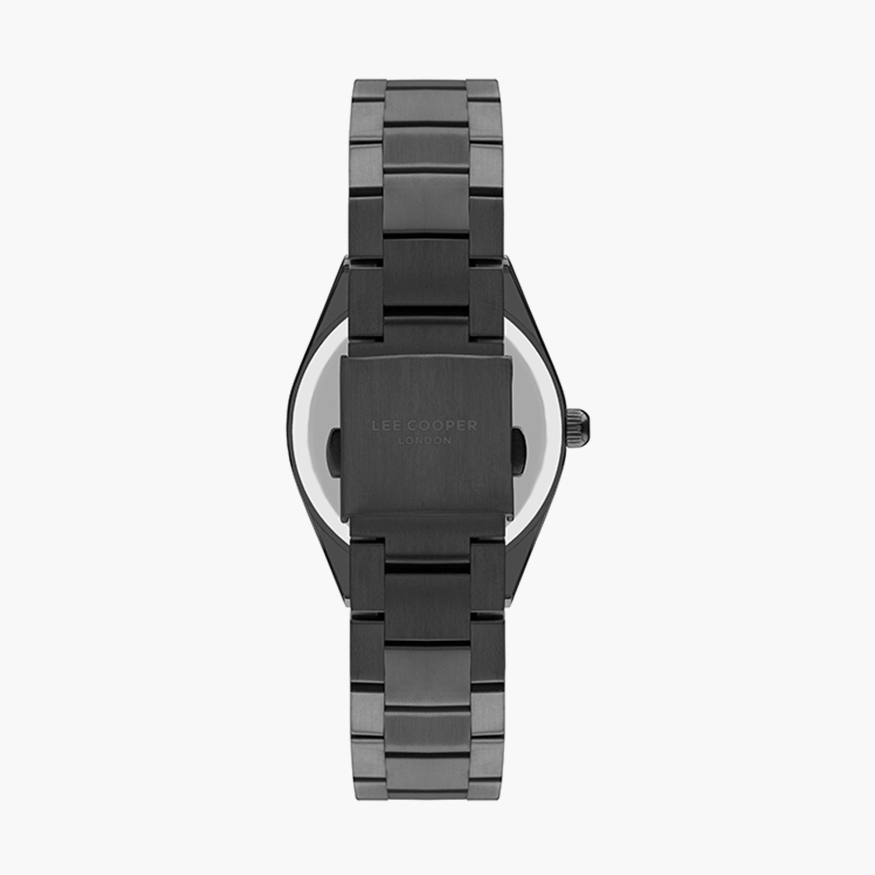 ساعة انالوج بسوار ستانلس ستيل بلون أسود للنساء من لي كوبر | LC07452.650-women-watchesandjewellery-watches-image-3