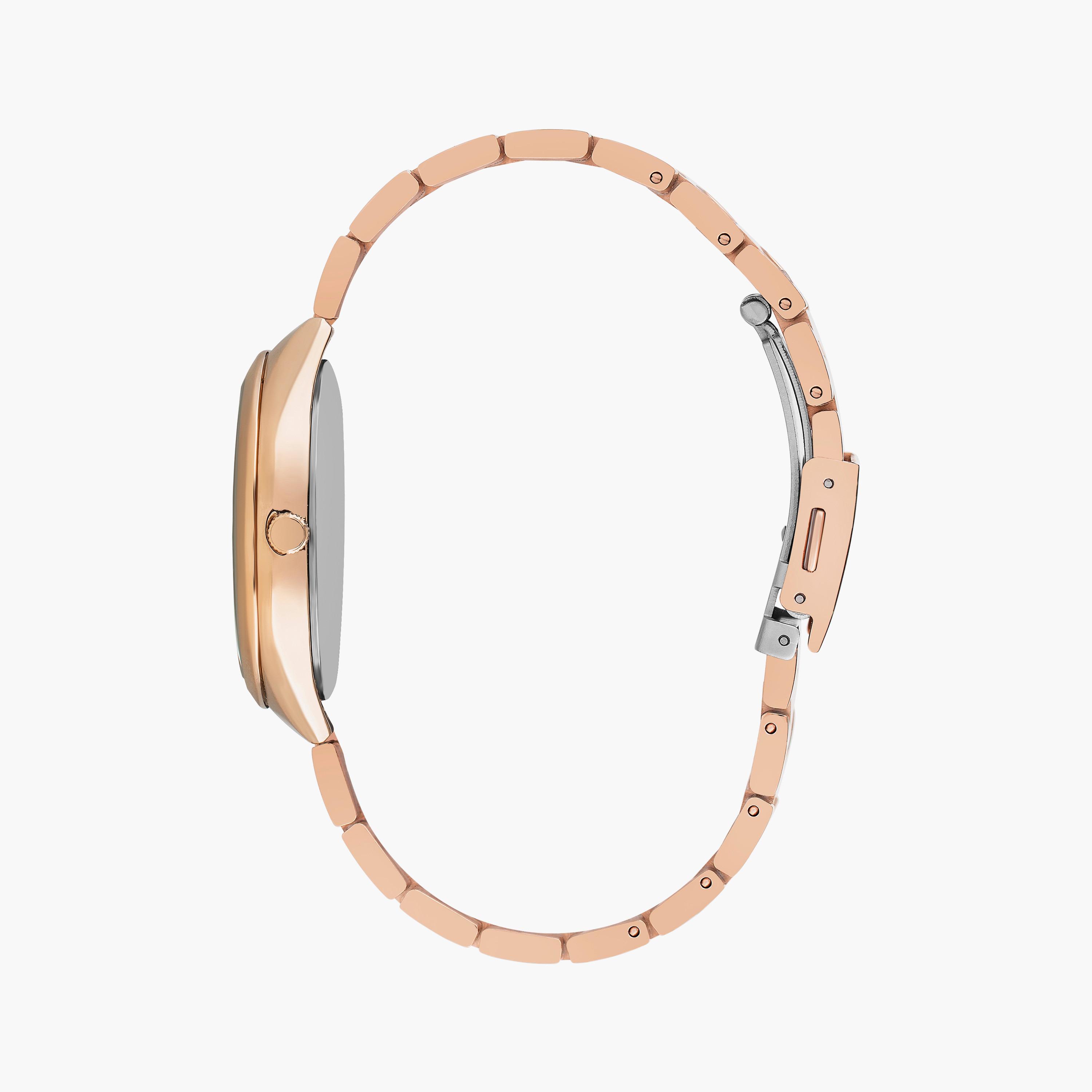 ساعة أنالوج ذهبية وردية بسوار ستانلس ستيل من لي كوبر للنساء | LC07456.420-women-watchesandjewellery-watches-image-2