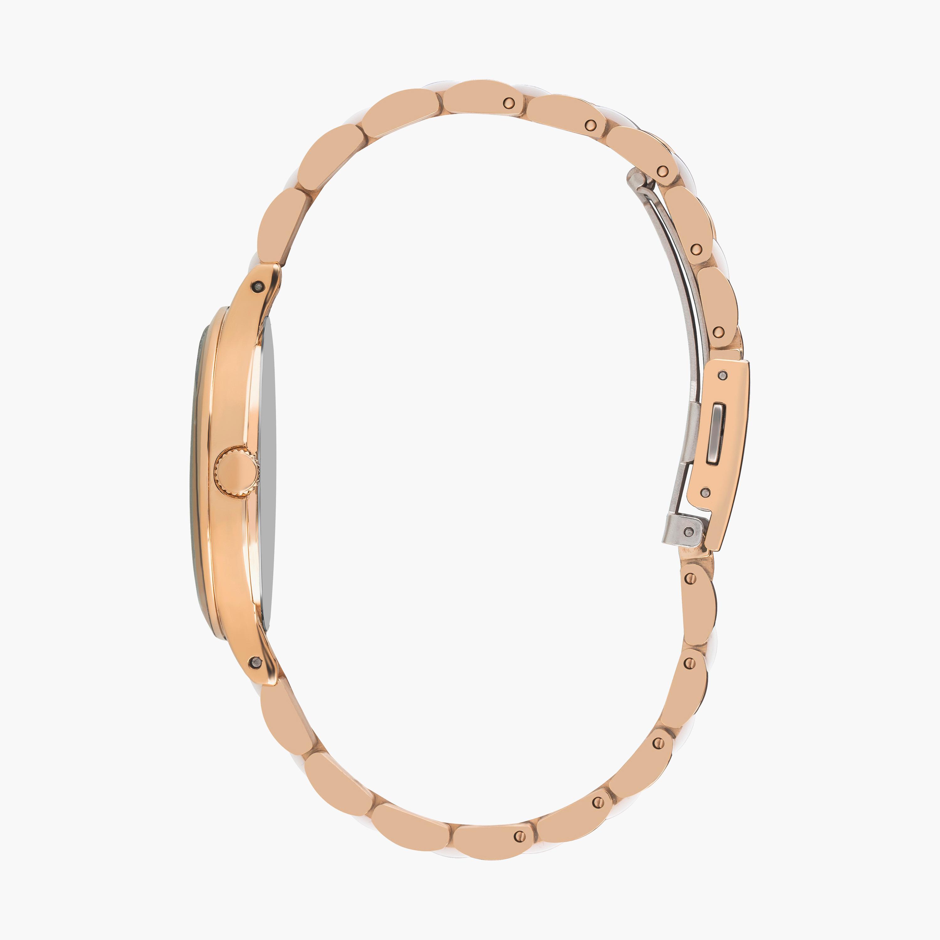 ساعة انالوج بسوار ستانلس ستيل بلون زهري للنساء من لي كوبر | LC07458.410-women-watchesandjewellery-watches-image-2