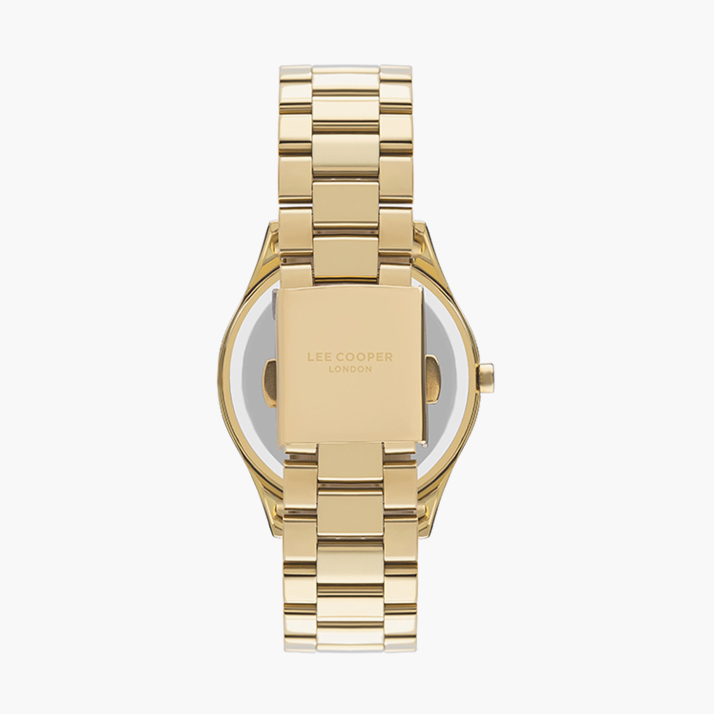 ساعة انالوج بسوار ستانلس ستيل بلون ذهبي للنساء من لي كوبر | LC07471.130-women-watchesandjewellery-watches-image-3