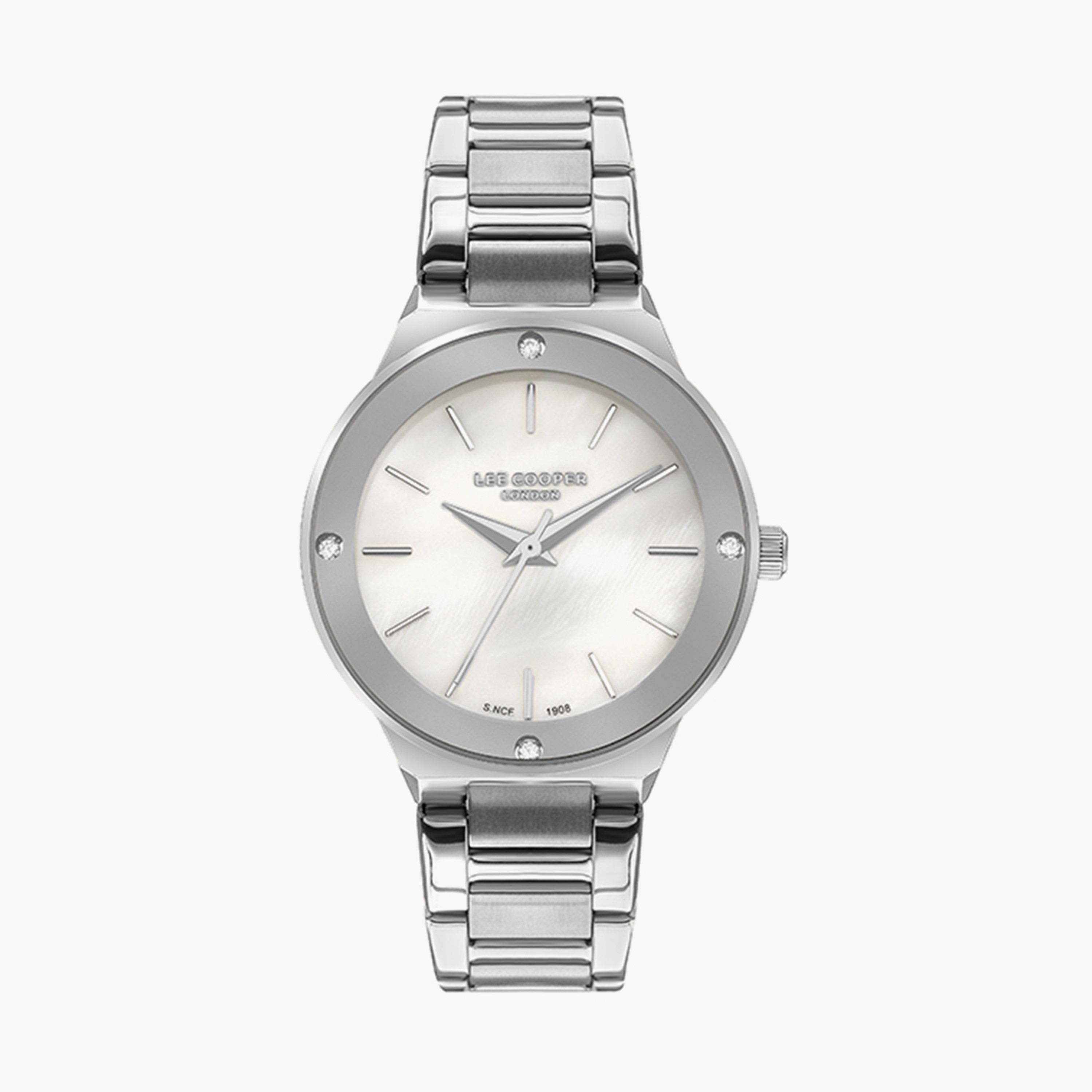 ساعة انالوج بسوار ستانلس ستيل بلون فضي للنساء من لي كوبر | LC07480.320-women-watchesandjewellery-watches-image-1