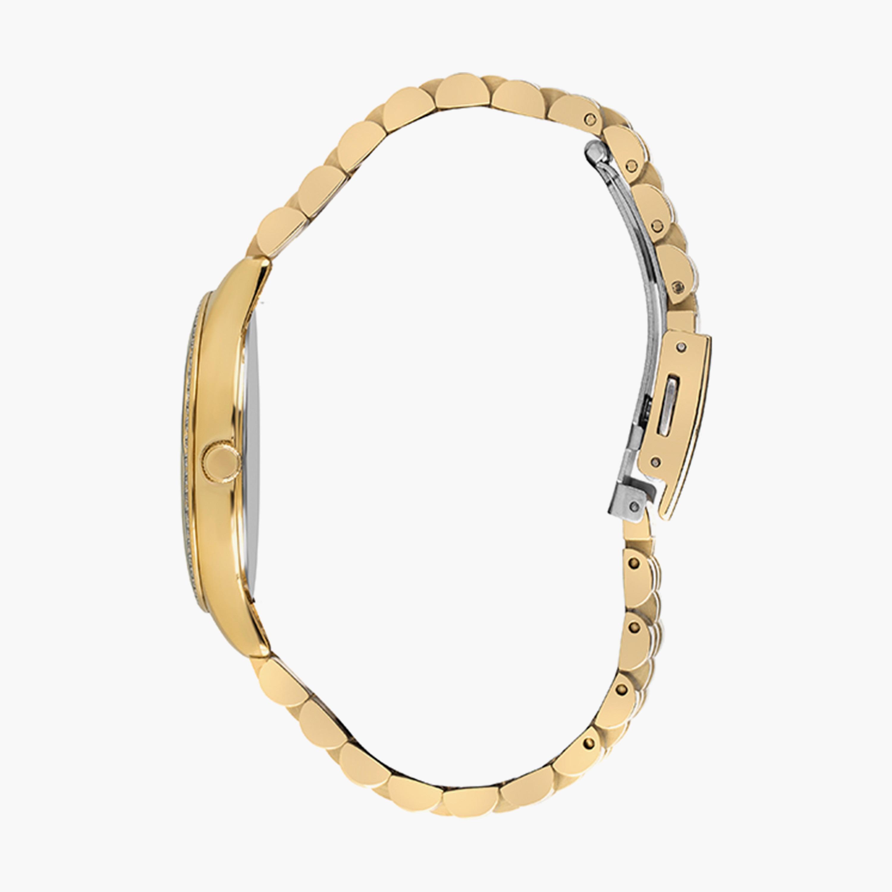 ساعة انالوج بسوار ستانلس ستيل بلون ذهبي للنساء من لي كوبر | LC07483.120-women-watchesandjewellery-watches-image-2