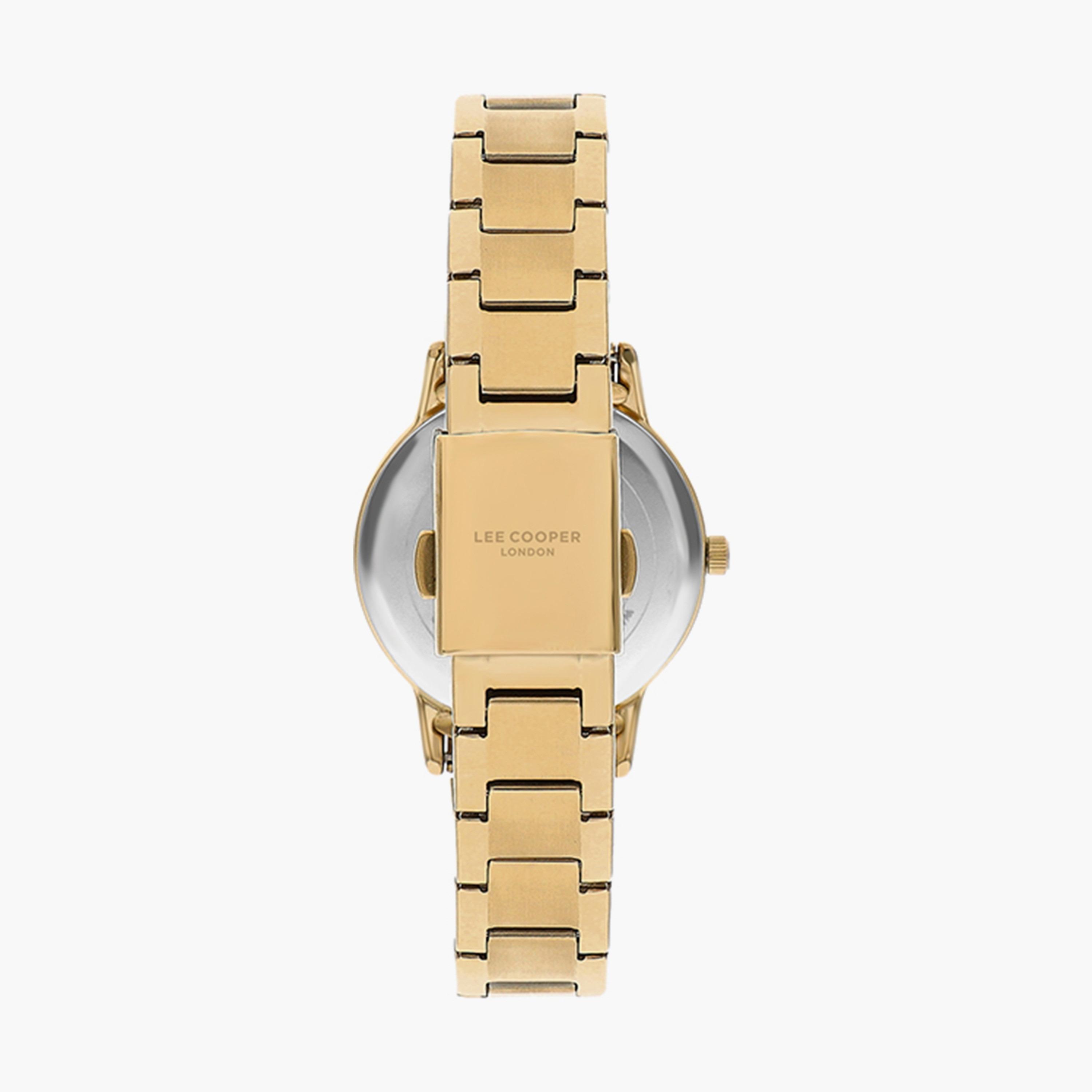 ساعة انالوج بسوار ستانلس ستيل بلون ذهبي للنساء من لي كوبر | LC07501.120-women-watchesandjewellery-watches-image-3