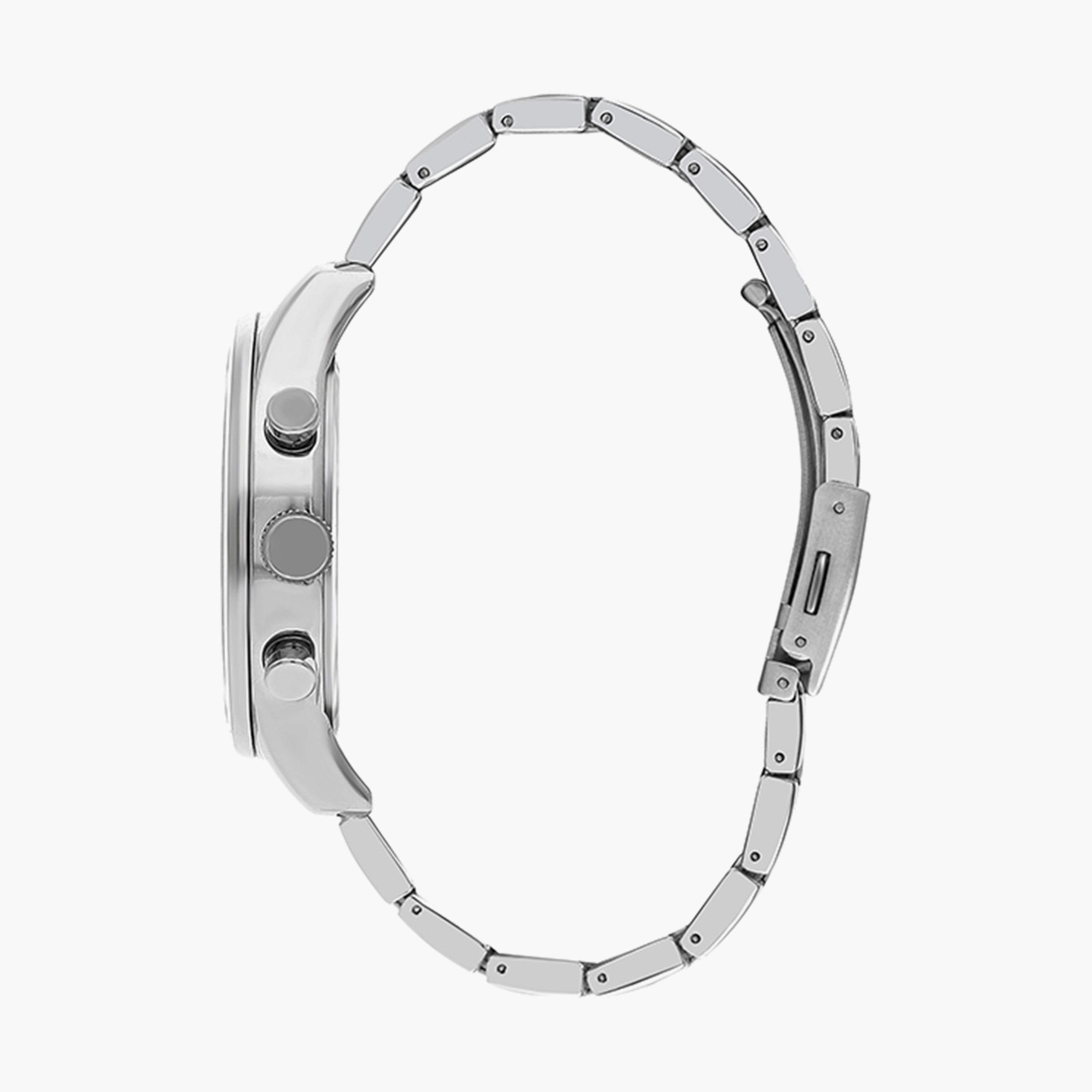 ساعة كرونوغراف بسوار ستانلس ستيل بلون فضي للرجال من لي كوبر | LC07509.350-men-watchesandjewellery-watches-image-2