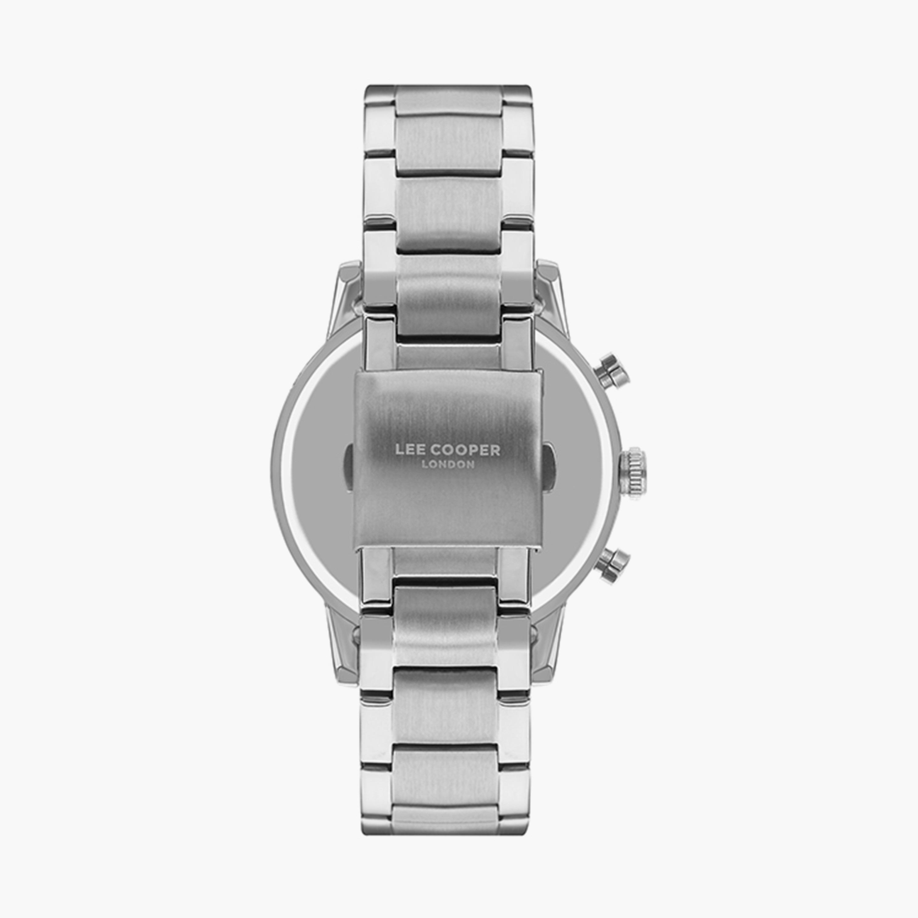 ساعة كرونوغراف بسوار ستانلس ستيل بلون فضي للرجال من لي كوبر | LC07509.350-men-watchesandjewellery-watches-image-3