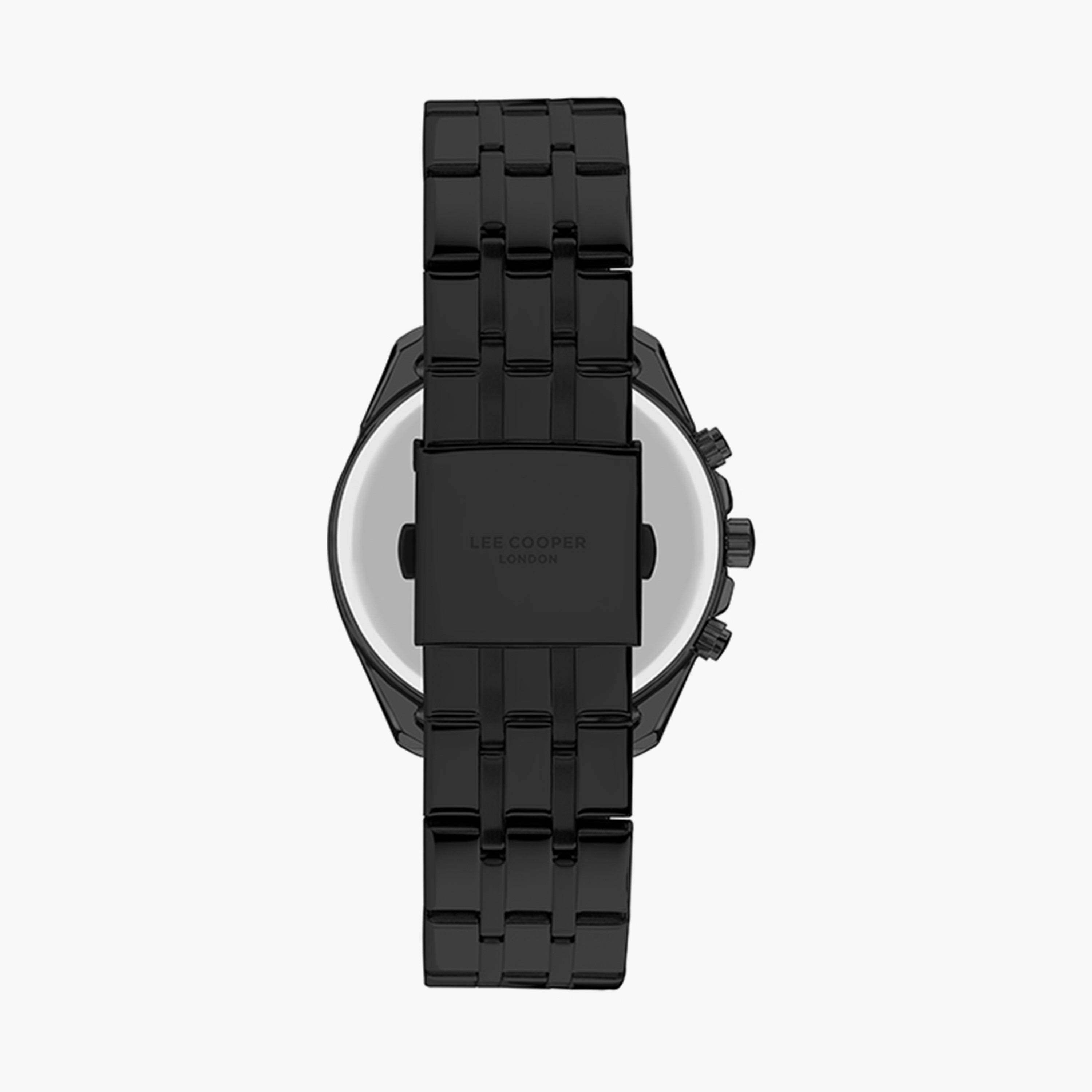 ساعة كرونوغراف بسوار ستانلس ستيل بلون أسود للرجال من لي كوبر | LC07524.660-men-watchesandjewellery-watches-image-3