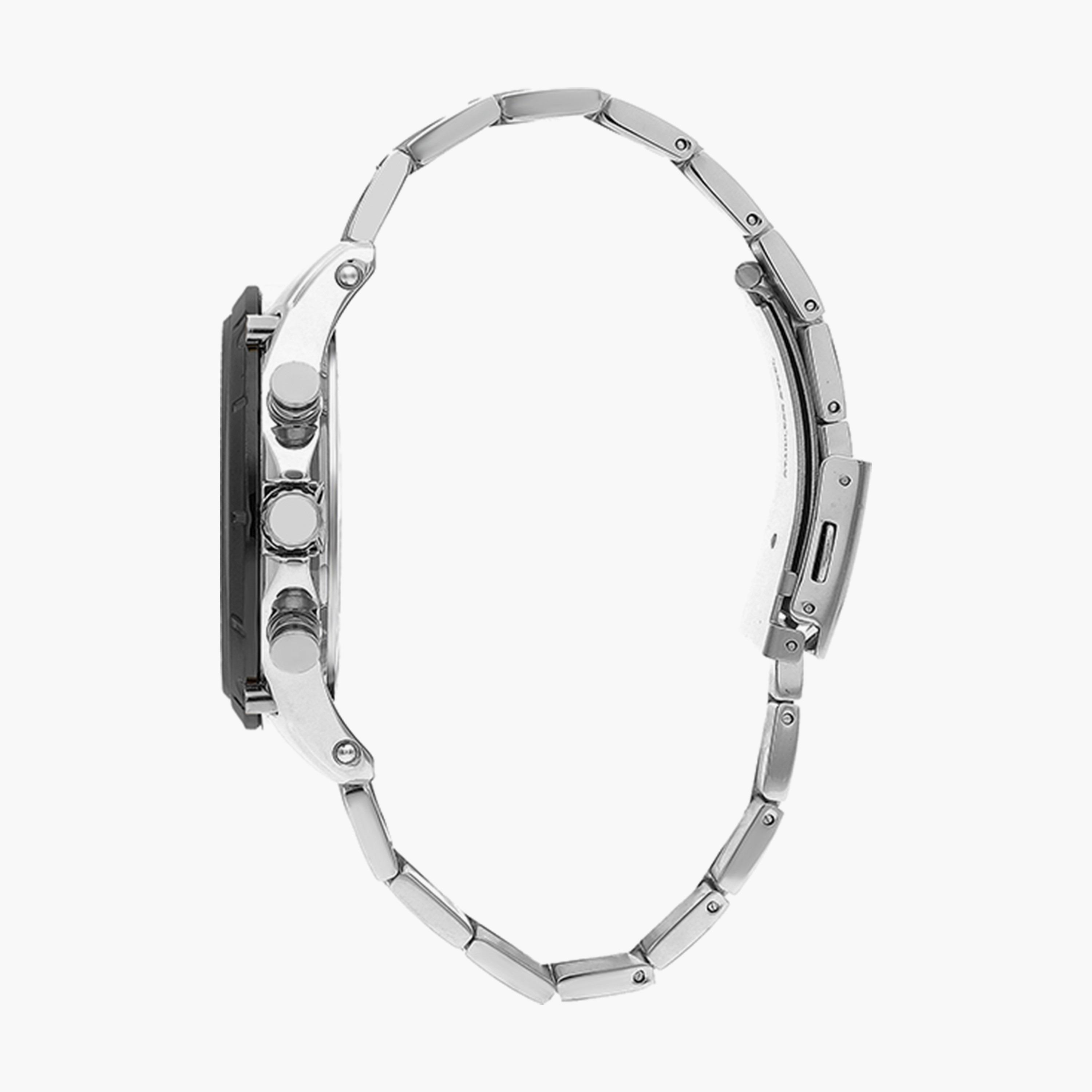 ساعة كرونوغراف بسوار ستانلس ستيل بلون فضي للرجال من لي كوبر | LC07532.350-men-watchesandjewellery-watches-image-2