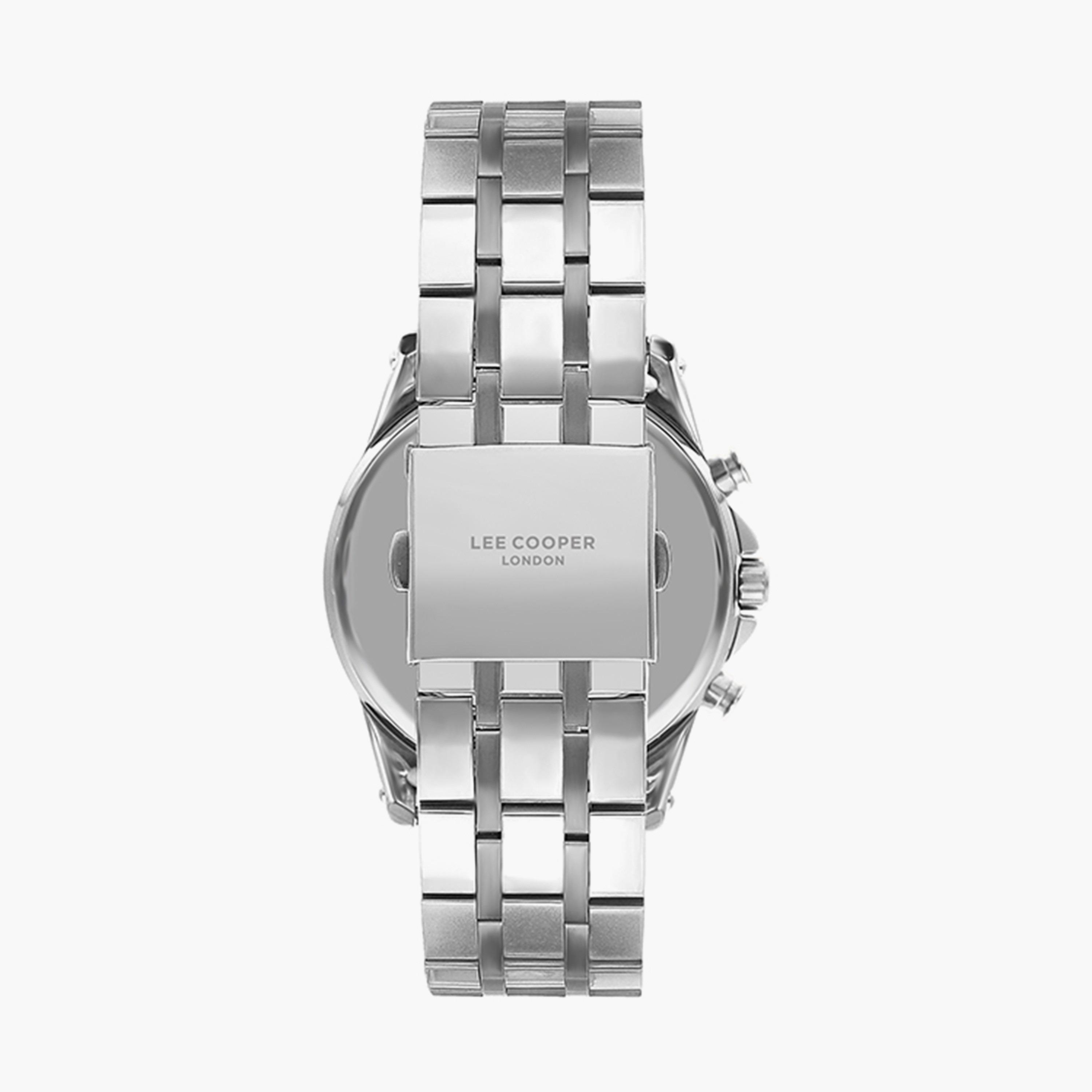 ساعة كرونوغراف بسوار ستانلس ستيل بلون فضي للرجال من لي كوبر | LC07532.350-men-watchesandjewellery-watches-image-3
