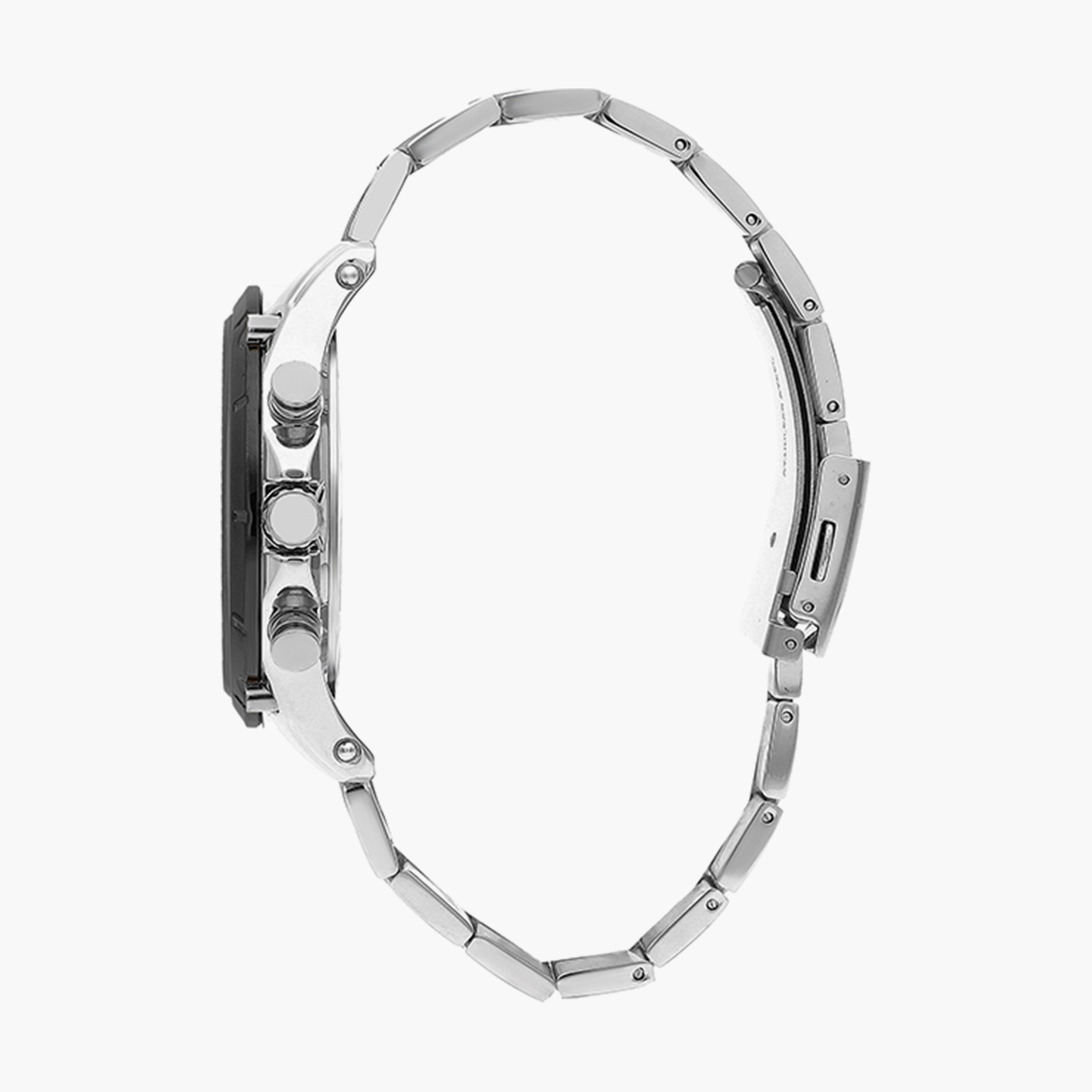 ساعة كرونوغراف بسوار ستانلس ستيل بلون فضي للرجال من لي كوبر | LC07532.390-men-watchesandjewellery-watches-image-2
