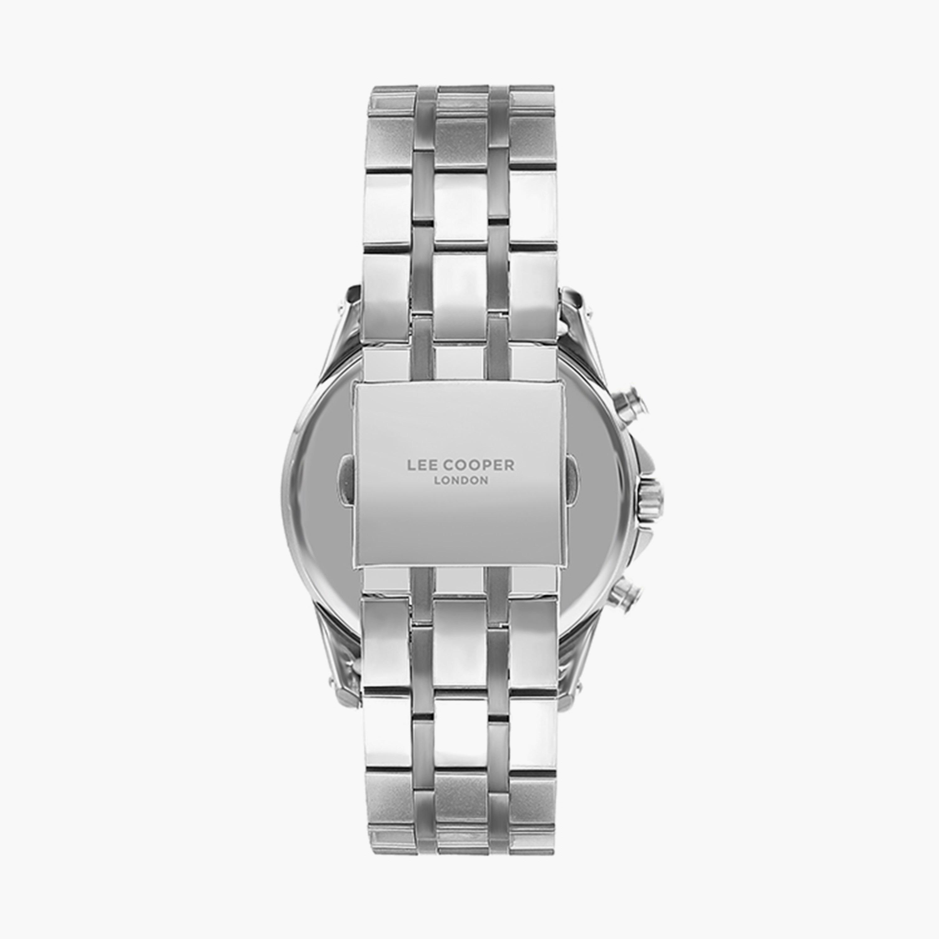 ساعة كرونوغراف بسوار ستانلس ستيل بلون فضي للرجال من لي كوبر | LC07532.390-men-watchesandjewellery-watches-image-3