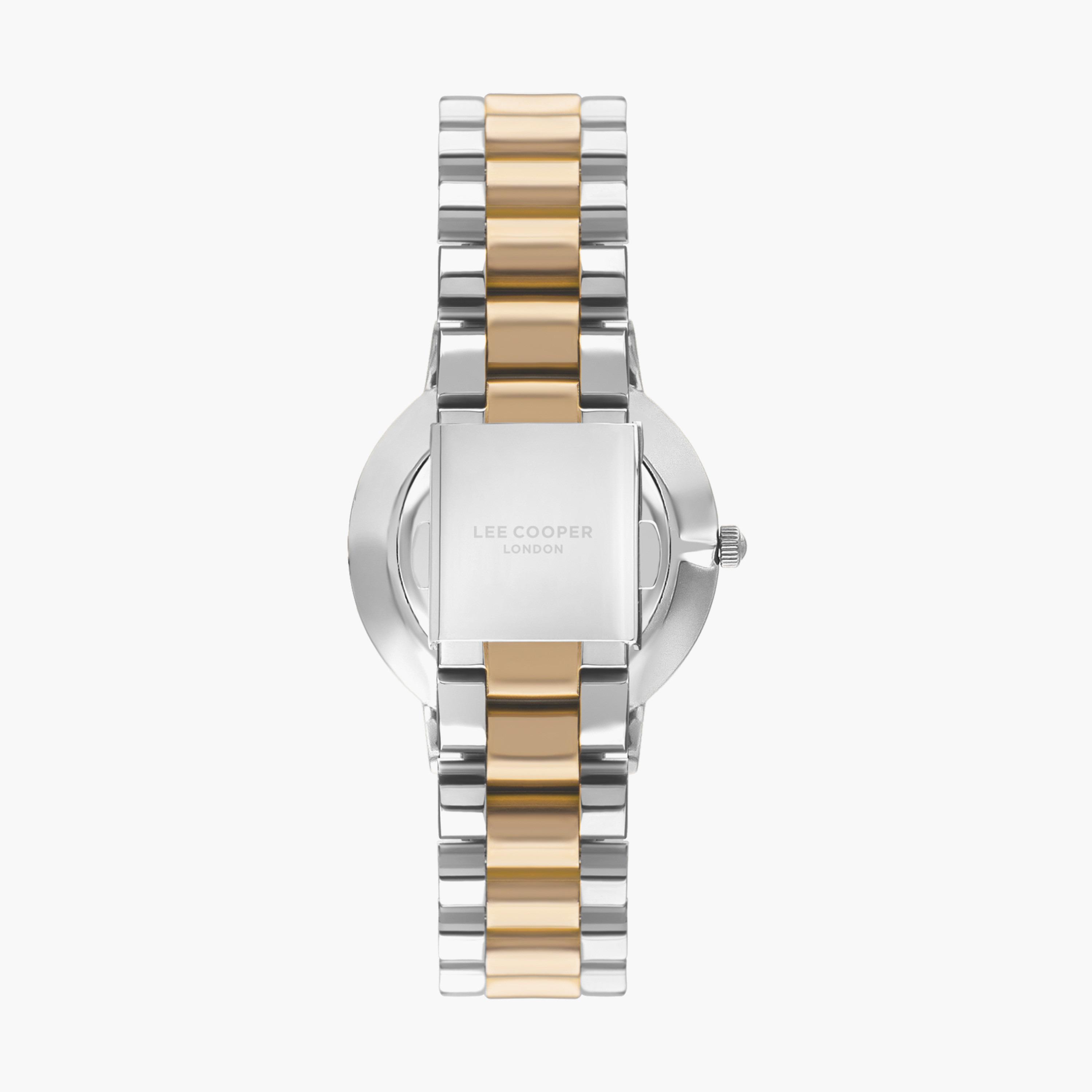 ساعة انالوج بسوار ستانلس ستيل بلون فضي وذهبي للنساء من لي كوبر | LC07548.220-men-watchesandjewellery-watches-image-3