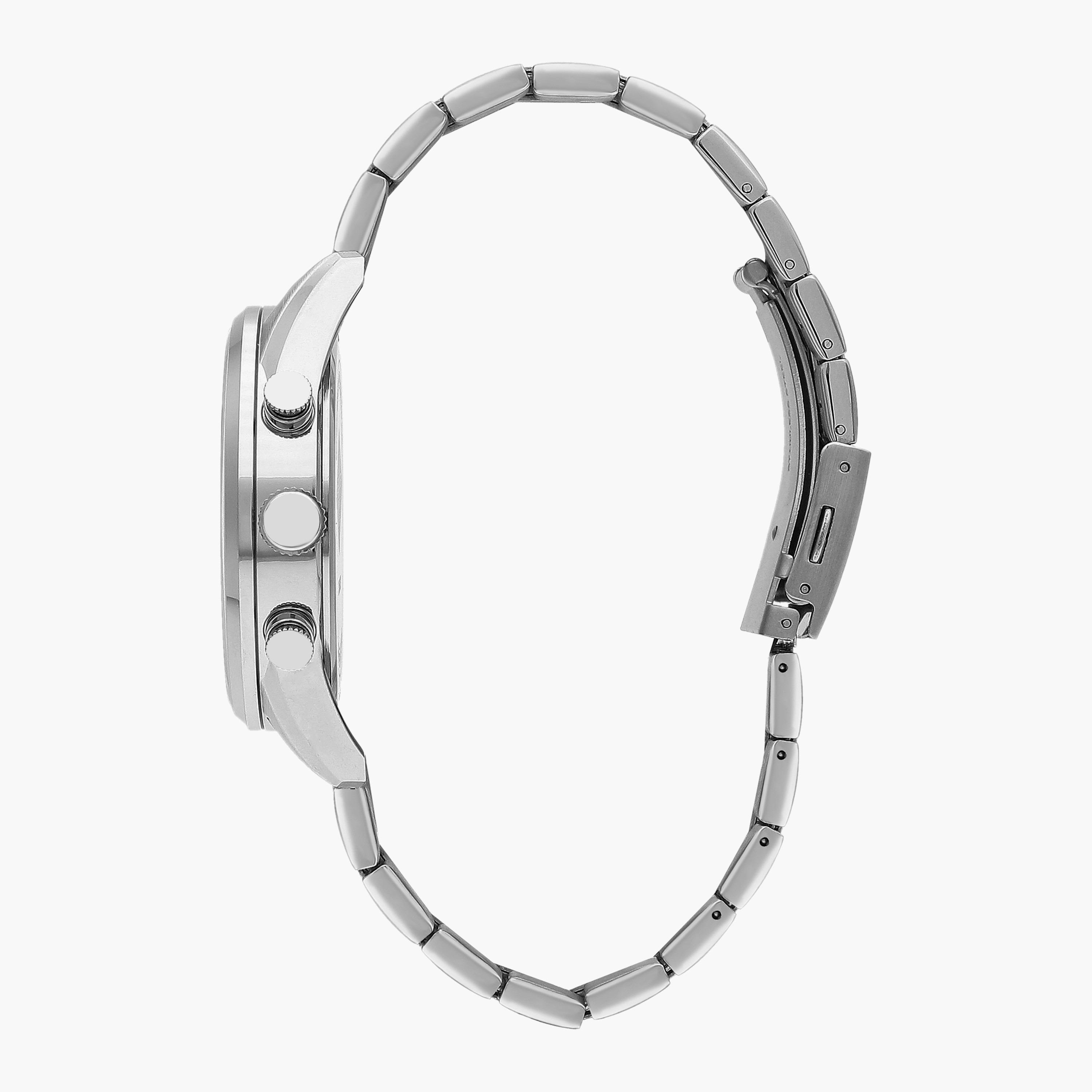 ساعة كرونوغراف بسوار ستانلس ستيل بلون فضي للرجال من لي كوبر | LC07549.330-men-watchesandjewellery-watches-image-2