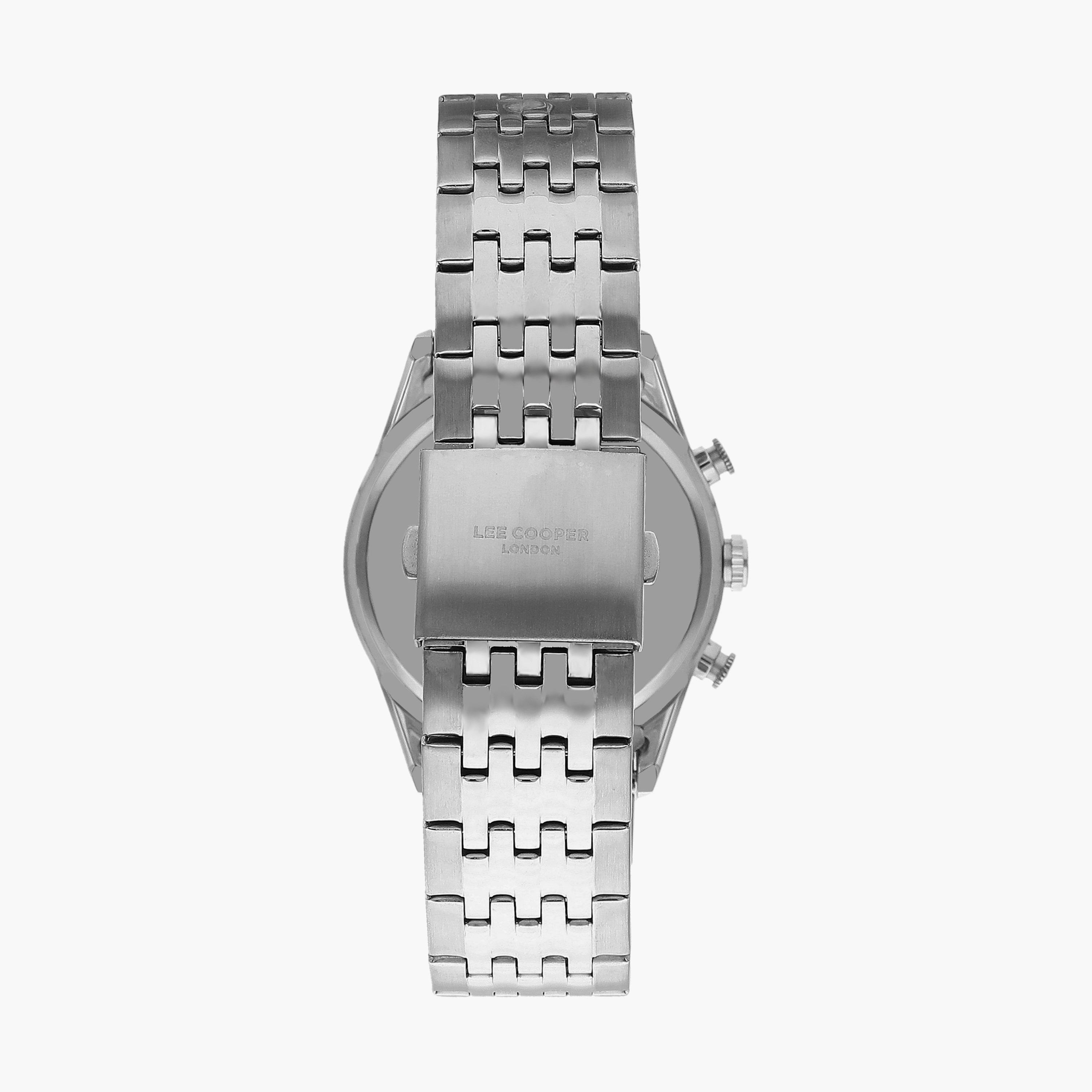 ساعة كرونوغراف بسوار ستانلس ستيل بلون فضي للرجال من لي كوبر | LC07549.330-men-watchesandjewellery-watches-image-3