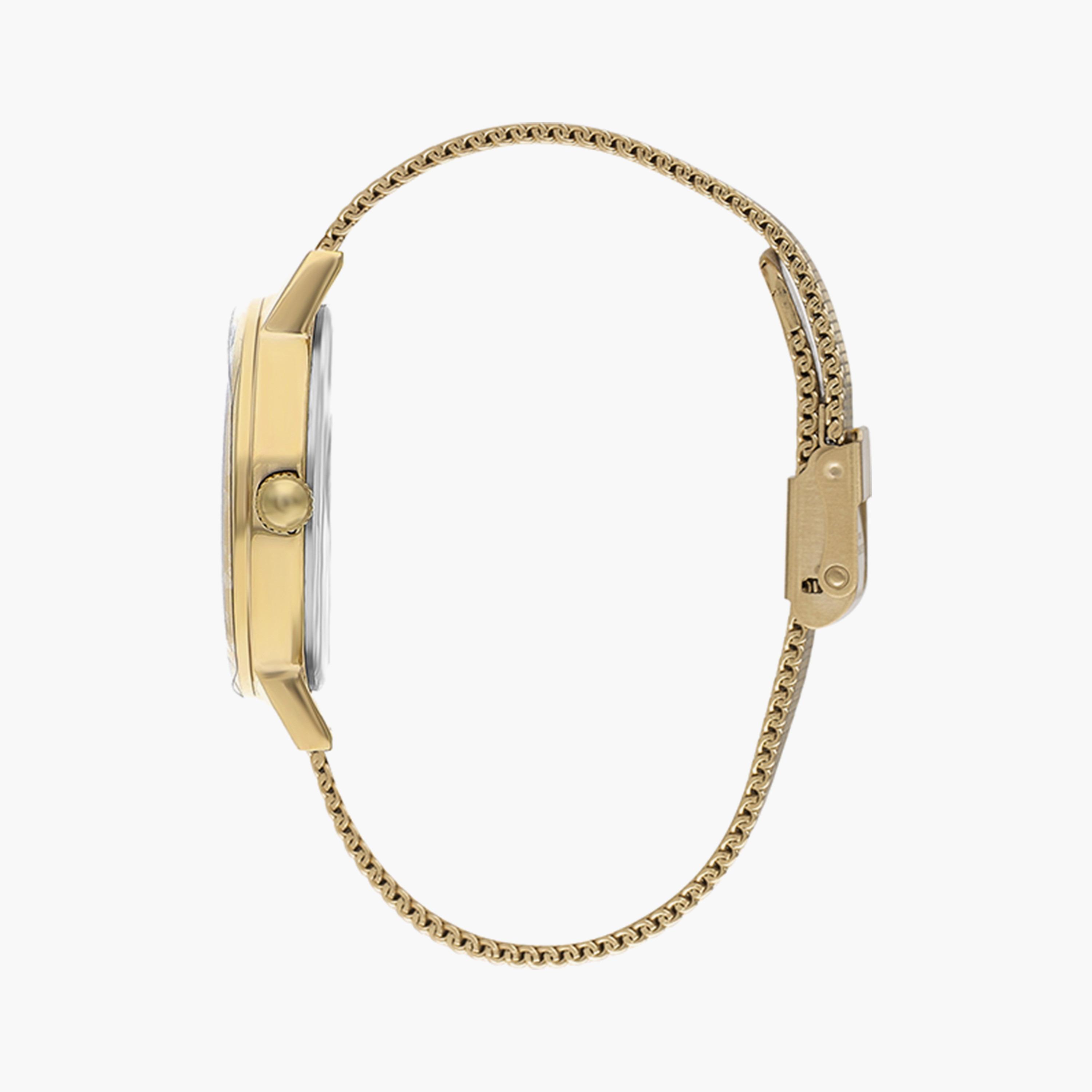 ساعة أنالوج بسوار شبكي بلون ذهبي للنساء من لي كوبر | LC07552.130-women-watchesandjewellery-watches-image-2