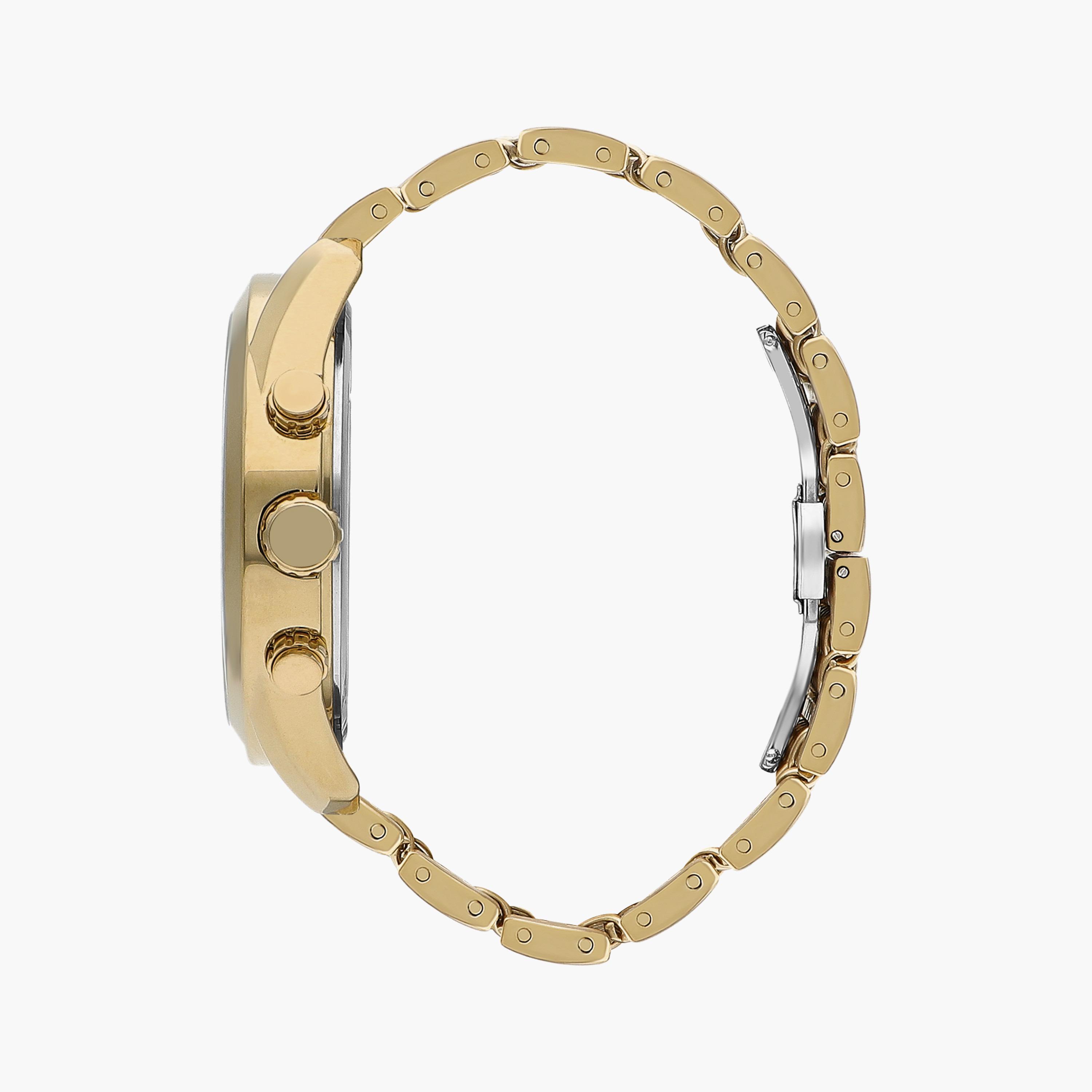 ساعة كرونوغراف بسوار ستانلس ستيل بلون ذهبي للرجال من لي كوبر | LC07556.150-men-watchesandjewellery-watches-image-2