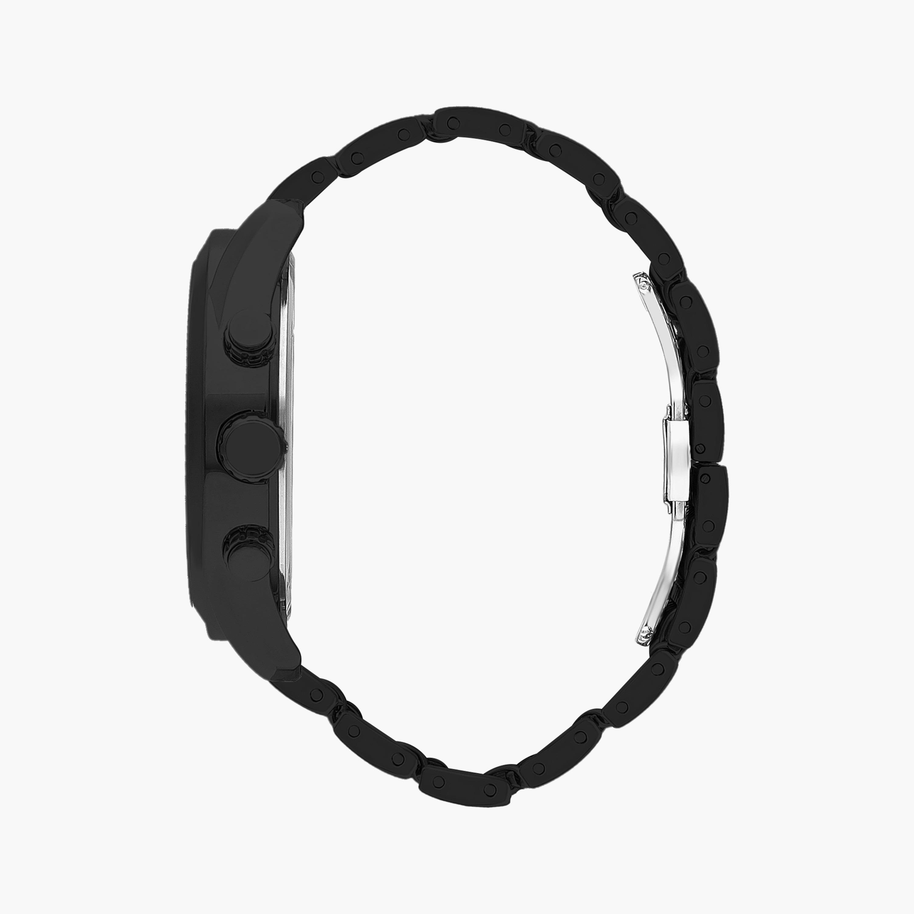 ساعة كرونوغراف بسوار ستانلس ستيل بلون أسود للرجال من لي كوبر | LC07556.690-men-watchesandjewellery-watches-image-2