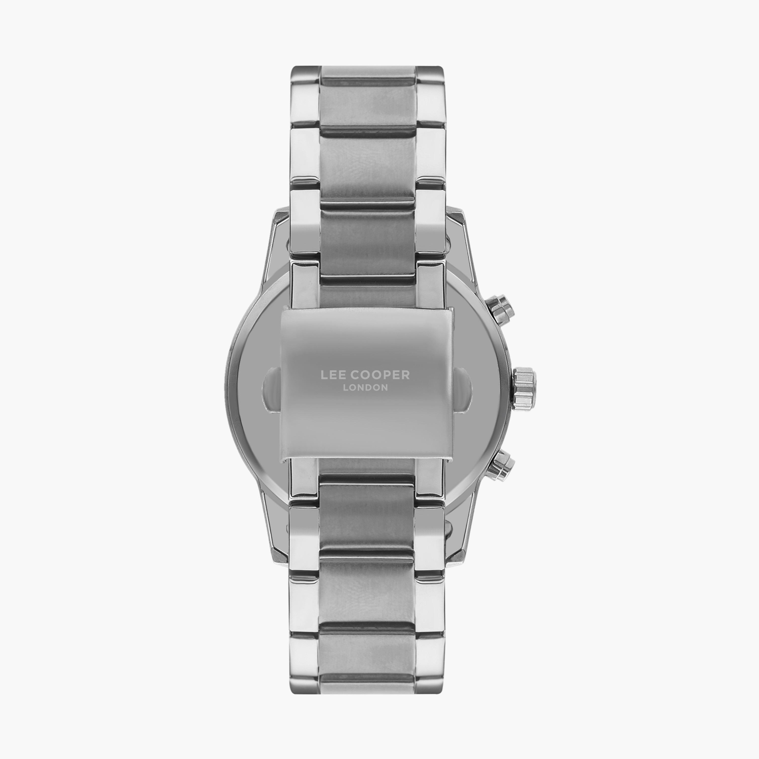 ساعة كرونوغراف بسوار ستانلس ستيل بلون فضي للرجال من لي كوبر | LC07562.350-men-watchesandjewellery-watches-image-3