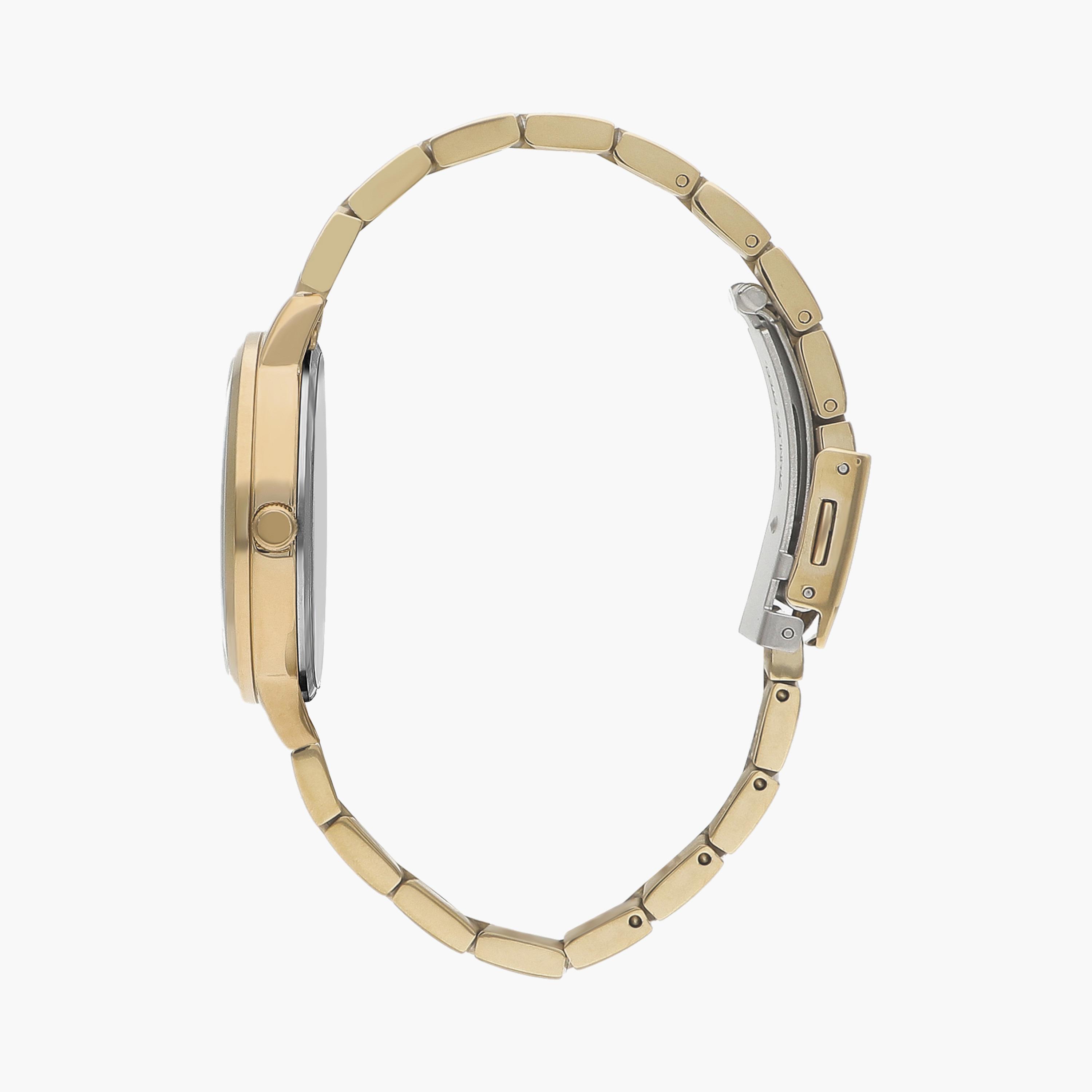 ساعة انالوج بسوار ستانلس ستيل بلون ذهبي للنساء من لي كوبر | LC07580.130-women-watchesandjewellery-watches-image-2