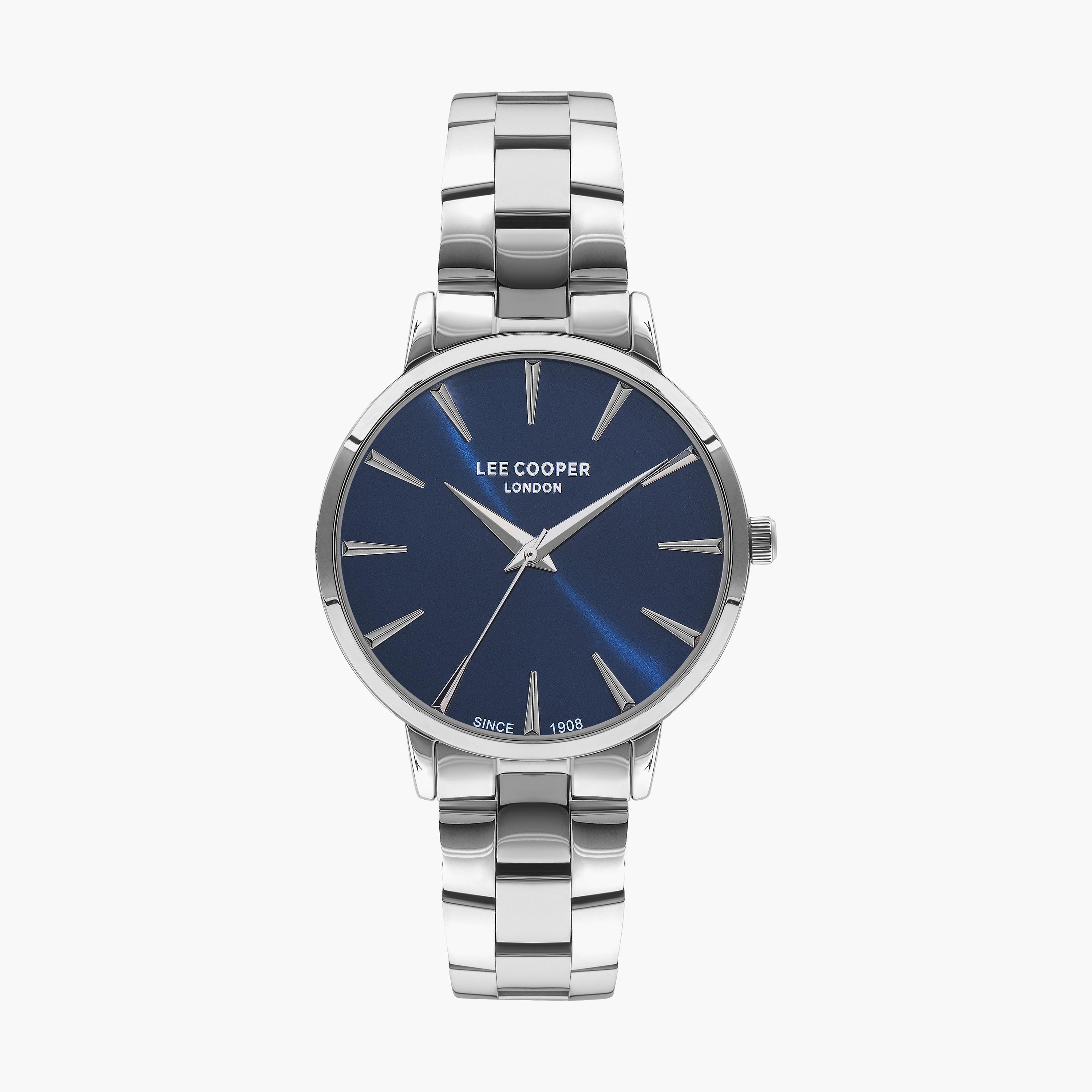 ساعة انالوج بسوار ستانلس ستيل بلون فضي للنساء من لي كوبر | LC07580.390-women-watchesandjewellery-watches-image-1
