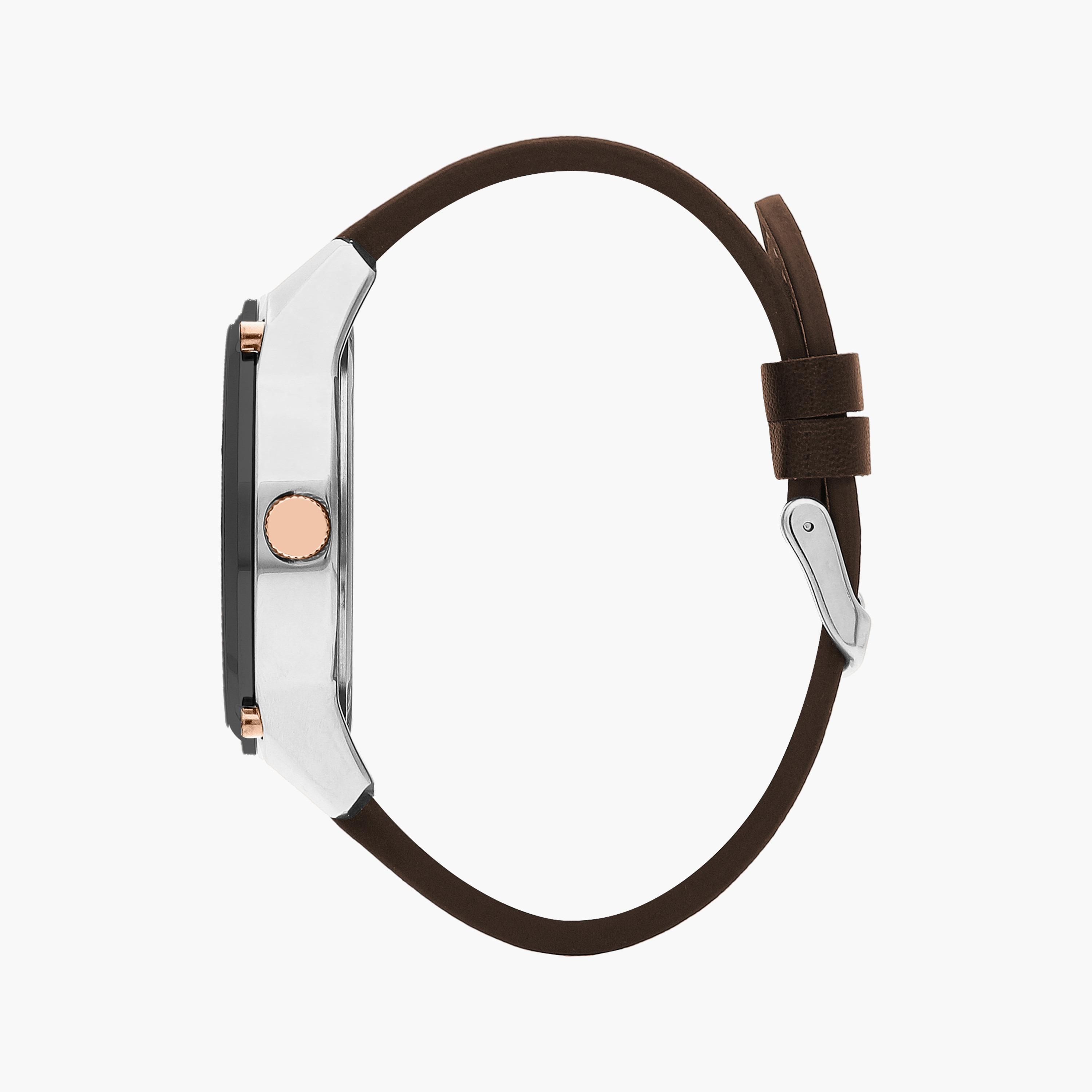 Lee Cooper Men's Brown Analog Leather Strap Watch | LC07586.354-men-watchesandjewellery-watches-image-2