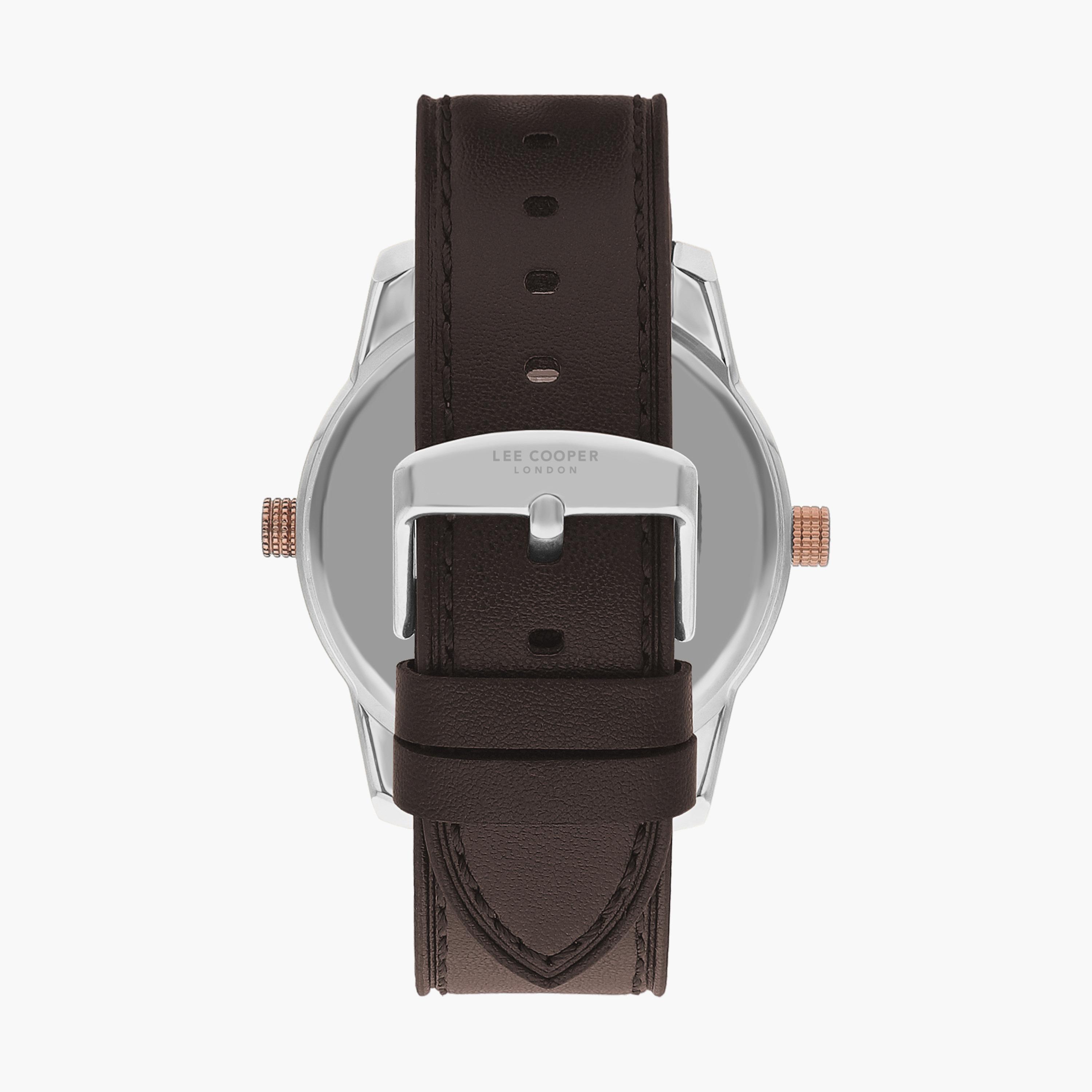 Lee Cooper Men's Brown Analog Leather Strap Watch | LC07586.354-men-watchesandjewellery-watches-image-3