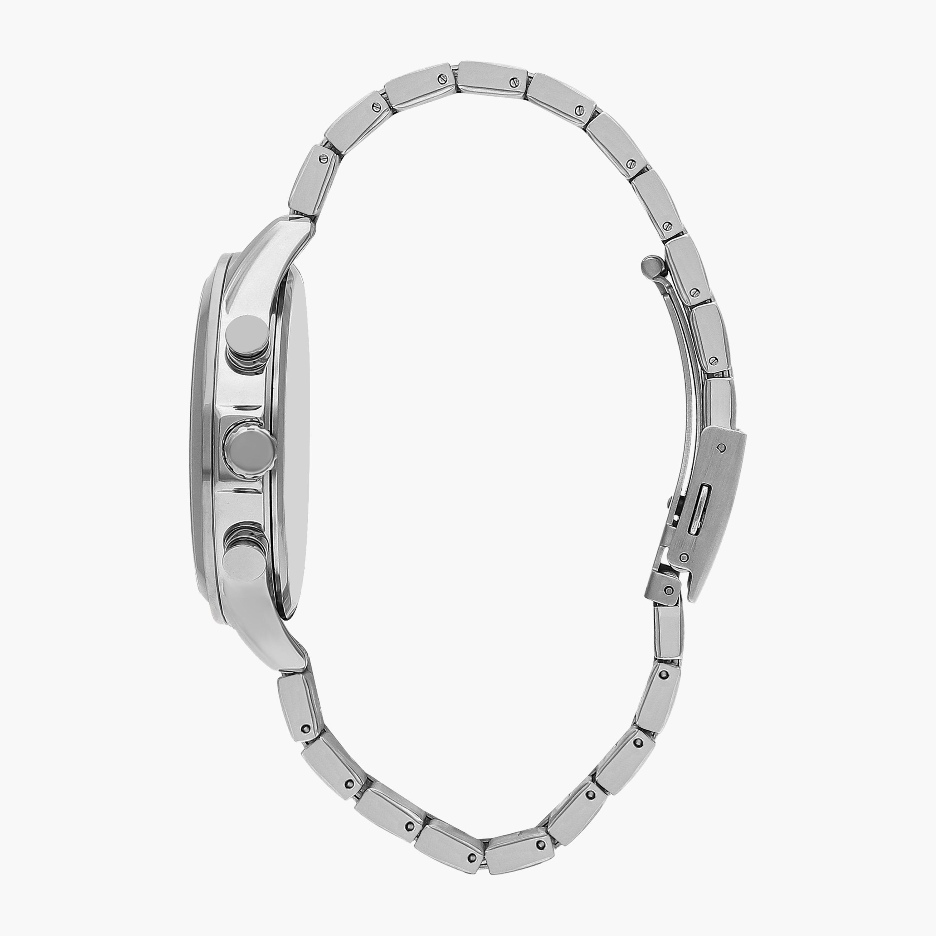 ساعة كرونوغراف بسوار ستانلس ستيل بلون فضي للرجال من لي كوبر | LC07592.060-men-watchesandjewellery-watches-image-2
