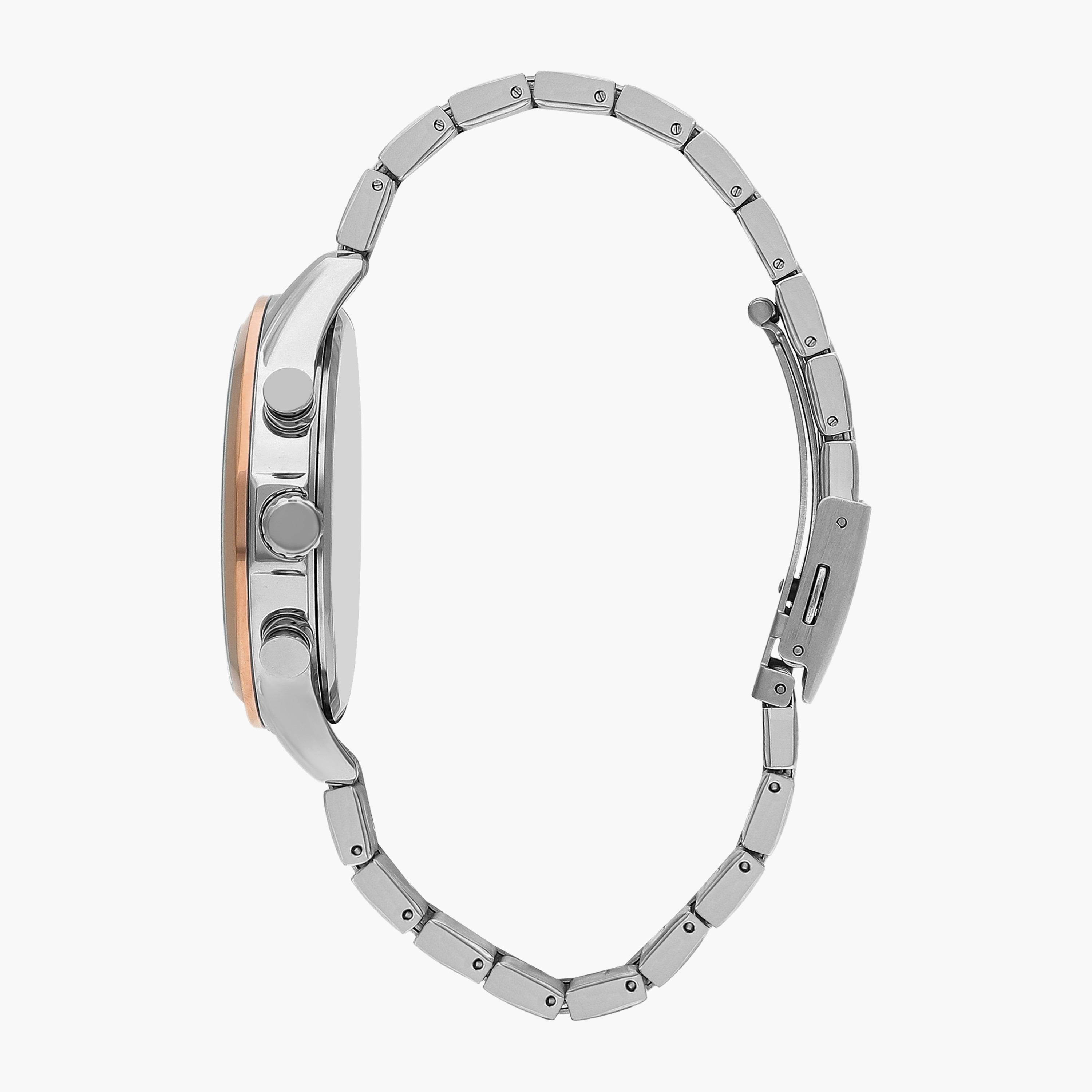 ساعة كرونوغراف بسوار ستانلس ستيل بلون فضي للرجال من لي كوبر | LC07592.590-men-watchesandjewellery-watches-image-2