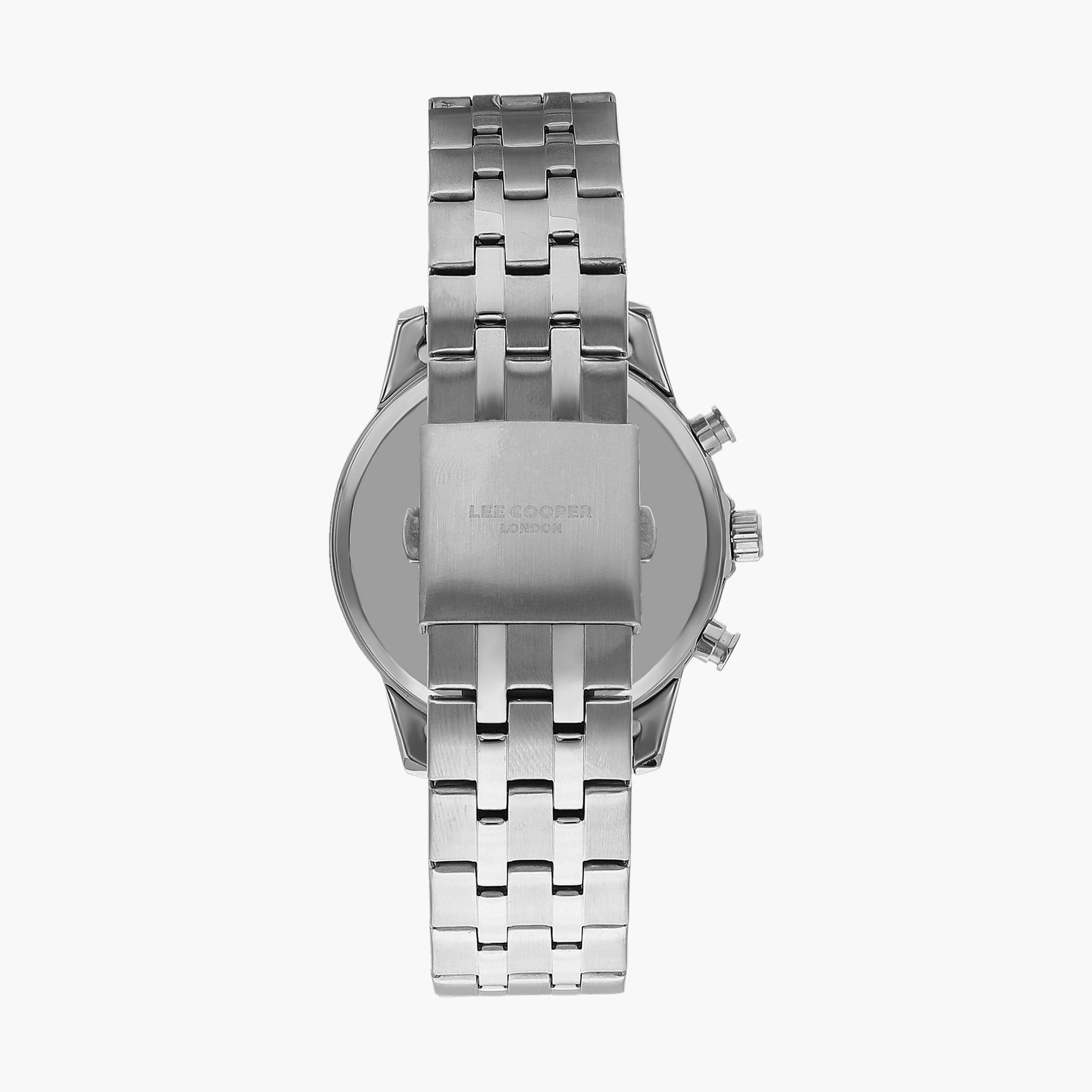 ساعة كرونوغراف بسوار ستانلس ستيل بلون فضي للرجال من لي كوبر | LC07592.590-men-watchesandjewellery-watches-image-3