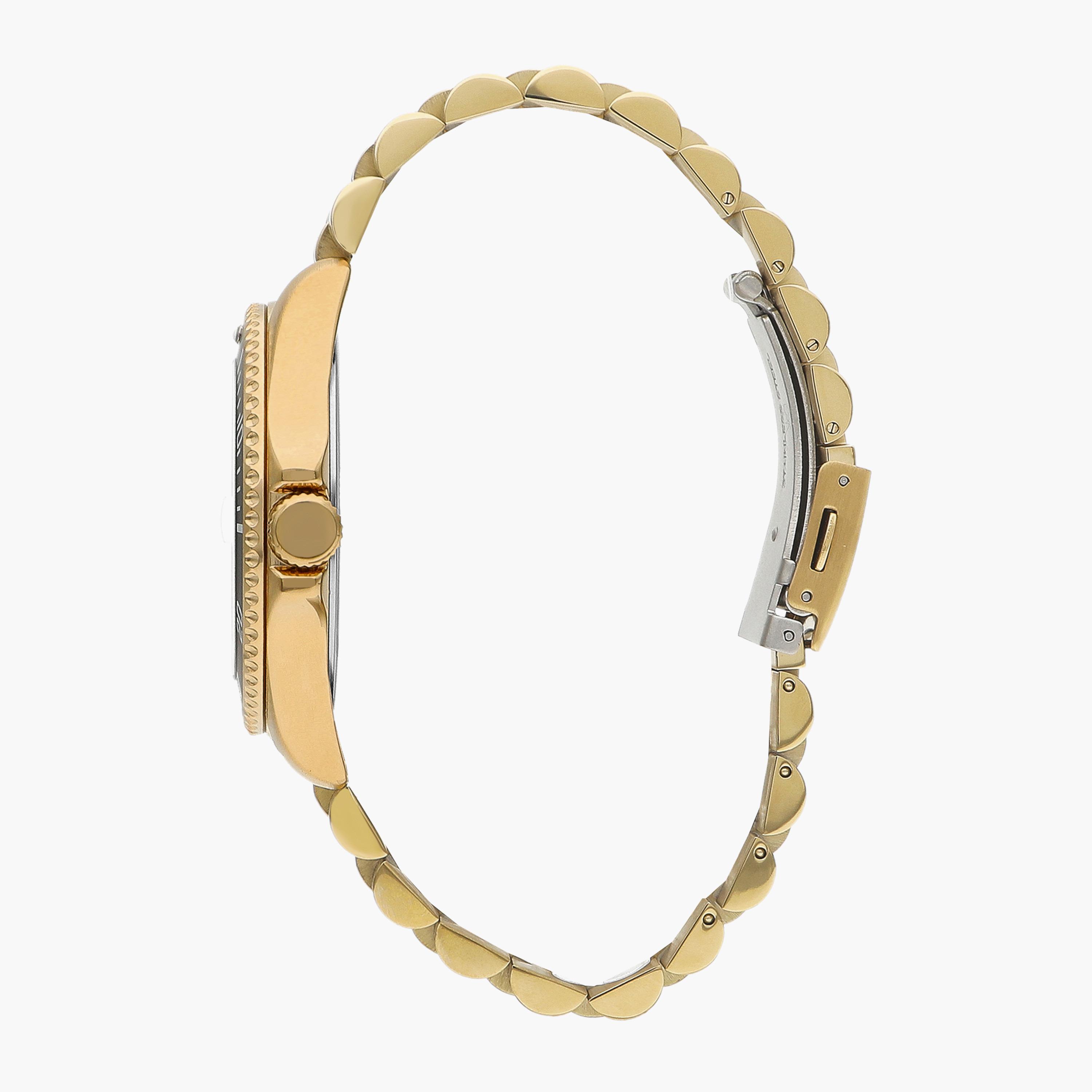ساعة انالوج بسوار ستانلس ستيل بلون ذهبي للنساء من لي كوبر | LC07593.130-women-watchesandjewellery-watches-image-2