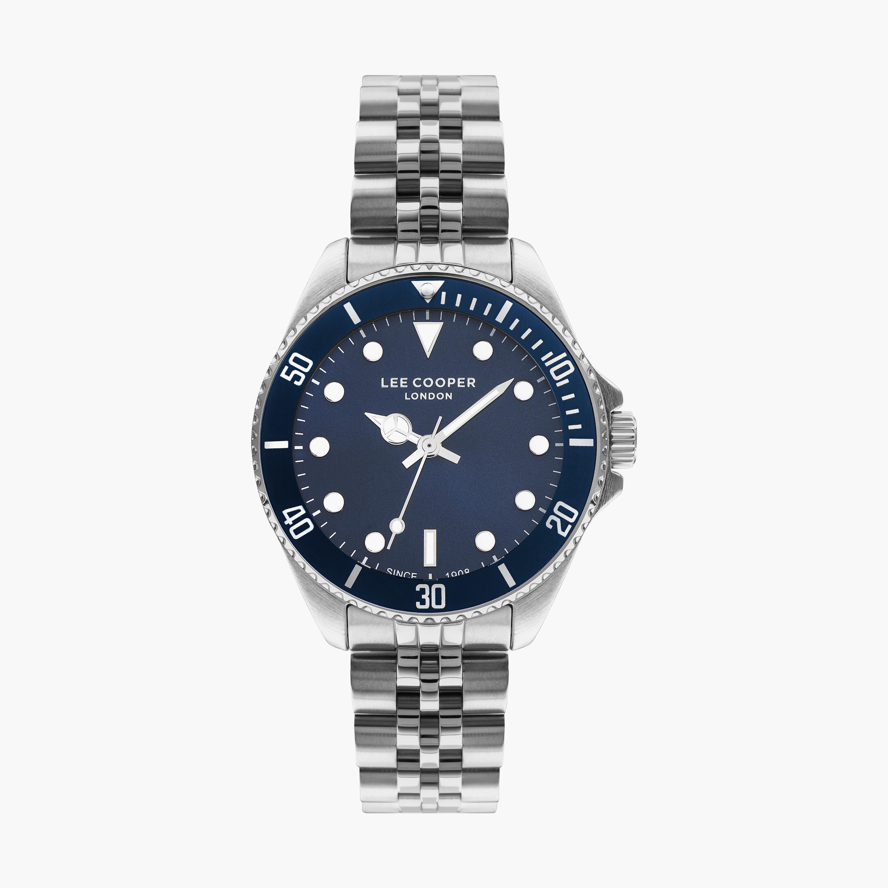 ساعة انالوج بسوار ستانلس ستيل بلون فضي للنساء من لي كوبر | LC07593.390-women-watchesandjewellery-watches-image-1
