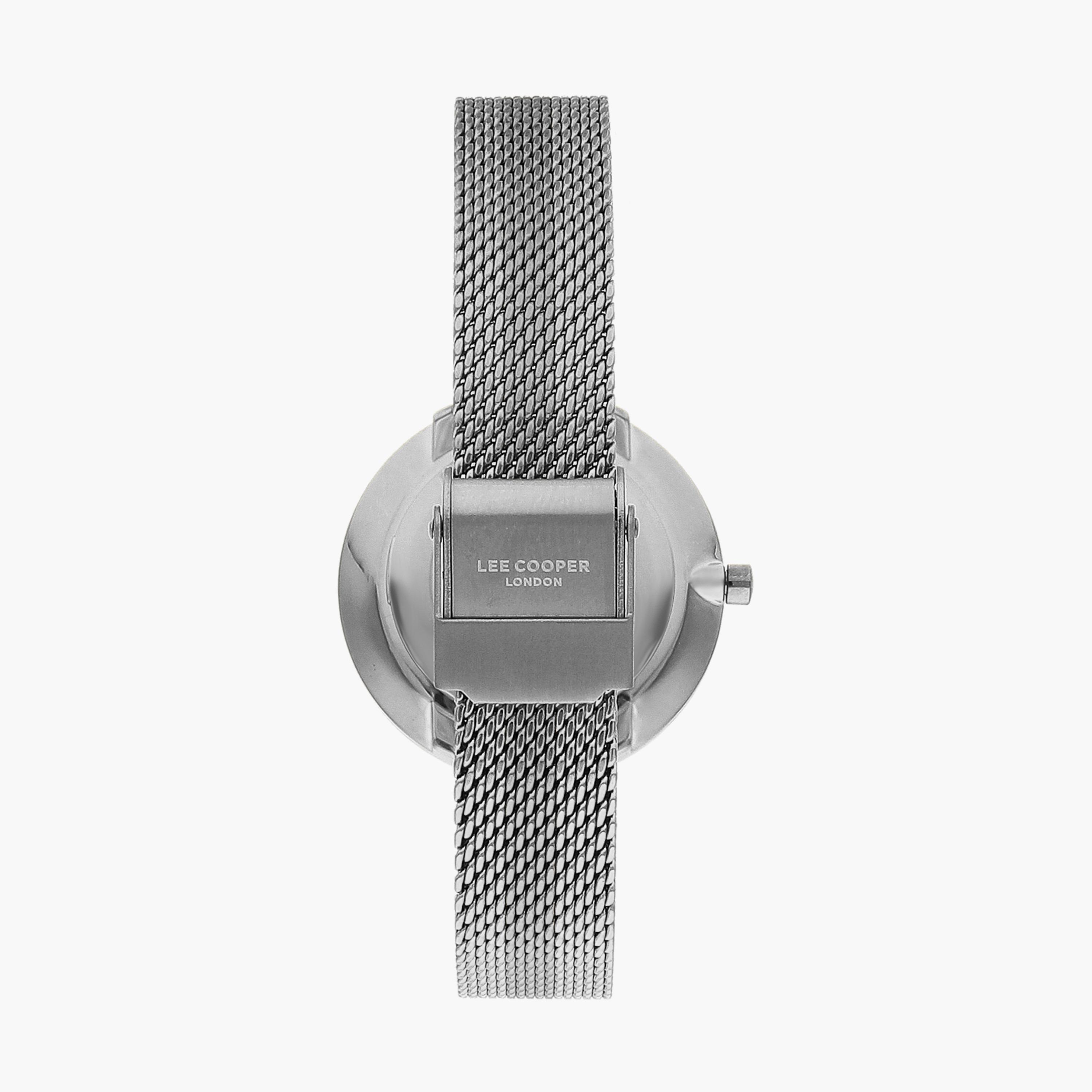 ساعة أنالوج بسوار شبكي بلون فضي من لي كوبر | LC07601.370-women-watchesandjewellery-watches-image-3