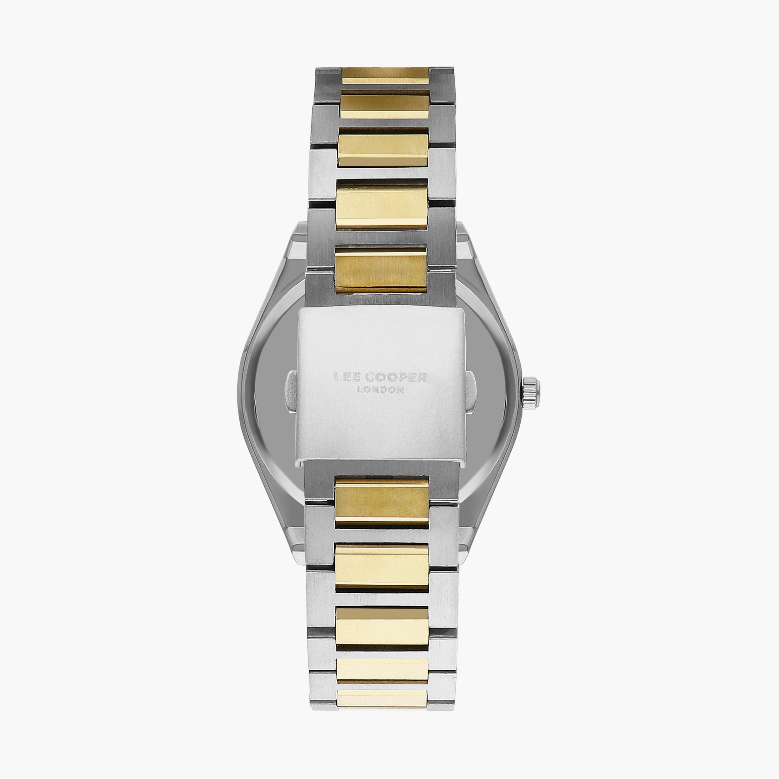Lee Cooper Men's Silver & Gold Analog Stainless Steel Strap Watch | LC07608.270-men-watchesandjewellery-watches-image-3